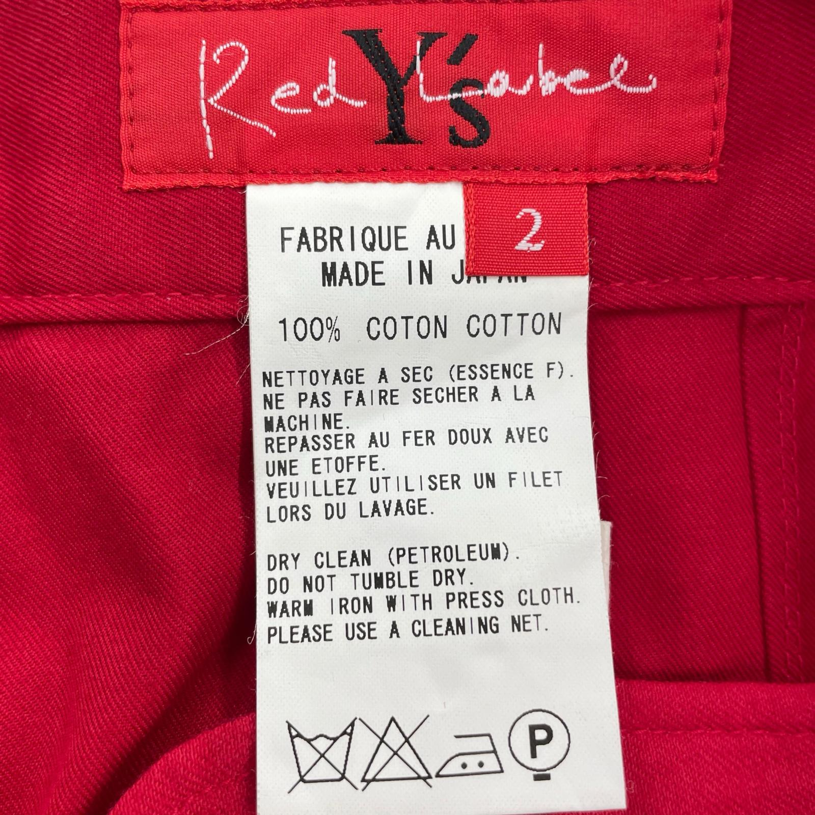 パンツ Red Label コットンパンツ　赤 2 2 レッド