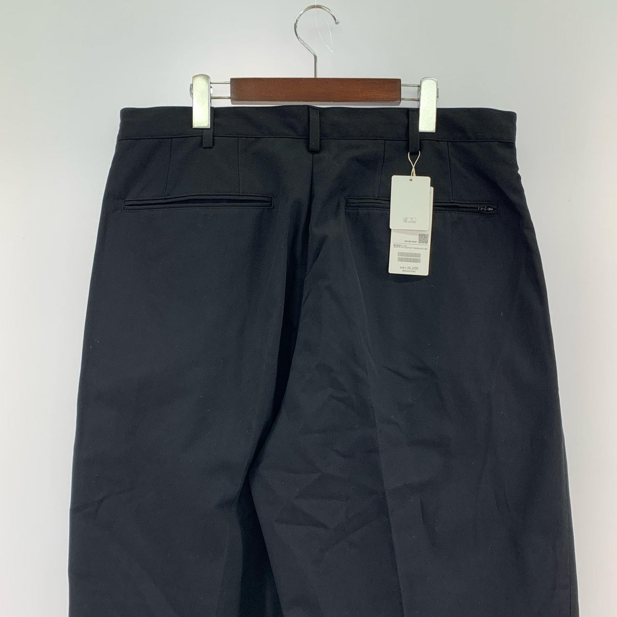 パンツ SSZ HOMME 25AW Conference Slacks 2タックワイドスラックス XL 黒 ブラック