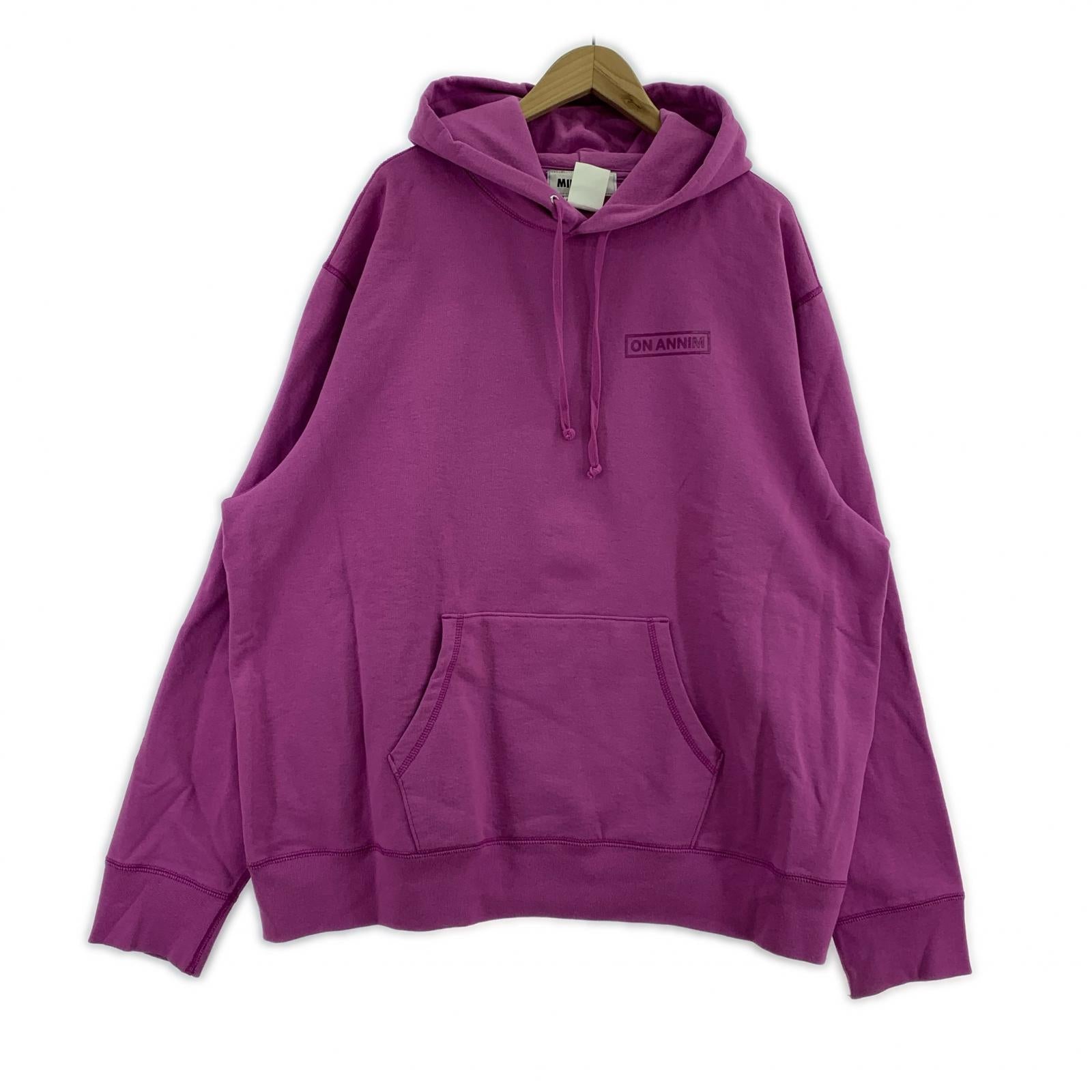 パーカー MIN-NANO×ON AIR 25SS Basic Logo Canadian Hoodie XXXL 紫