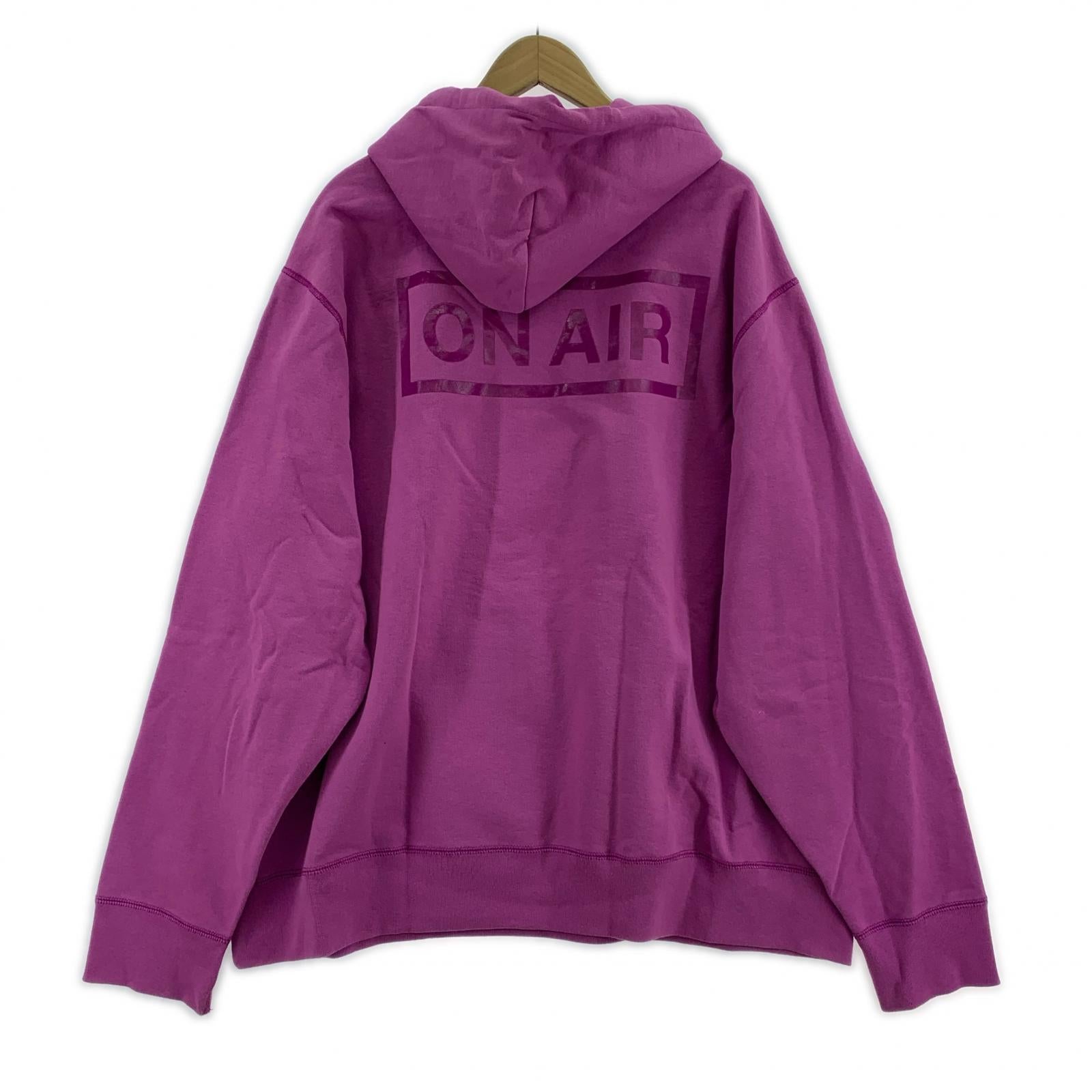 パーカー MIN-NANO×ON AIR 25SS Basic Logo Canadian Hoodie XXXL 紫