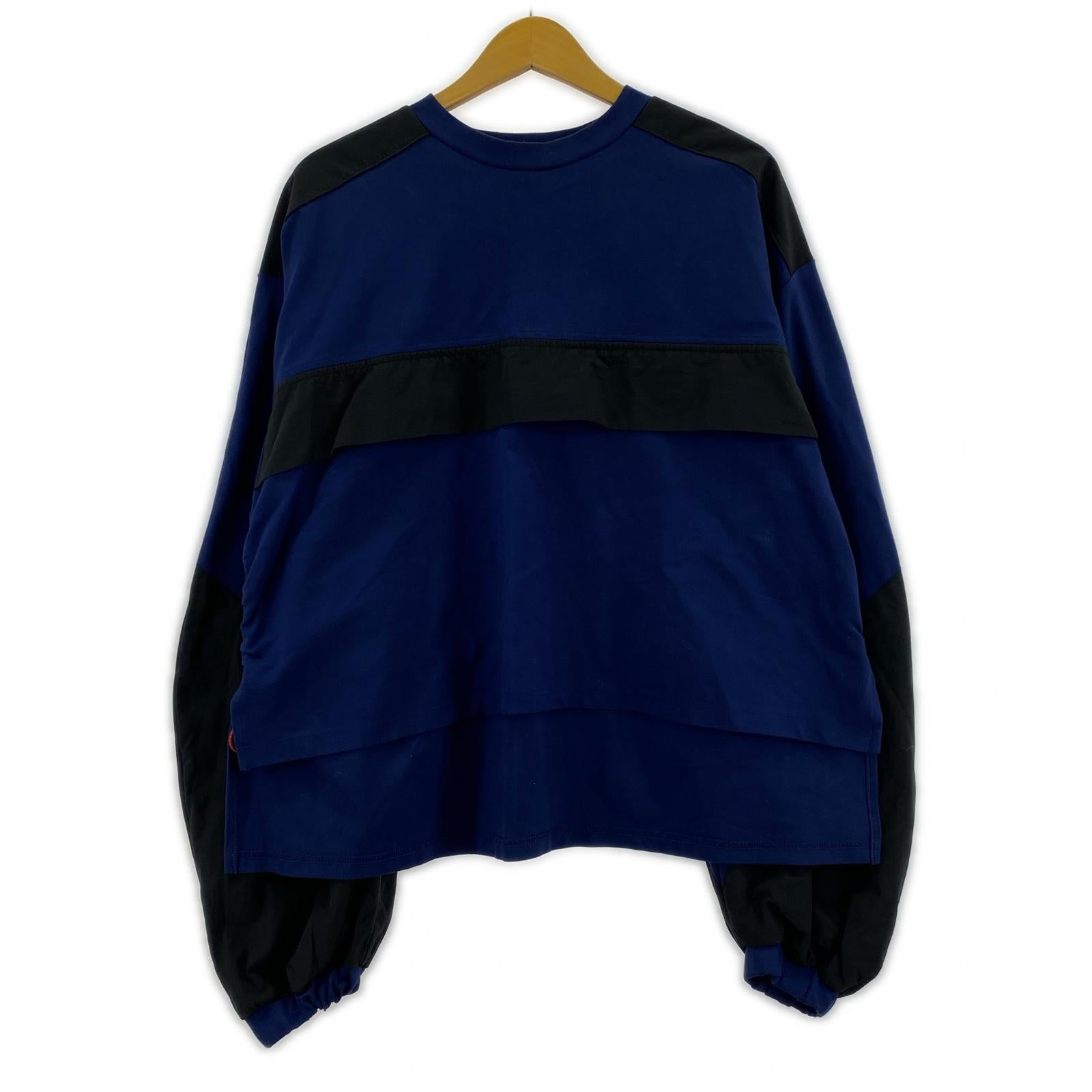 スウェット HeRIN.CYE Ponte anorak pullover ネイビー