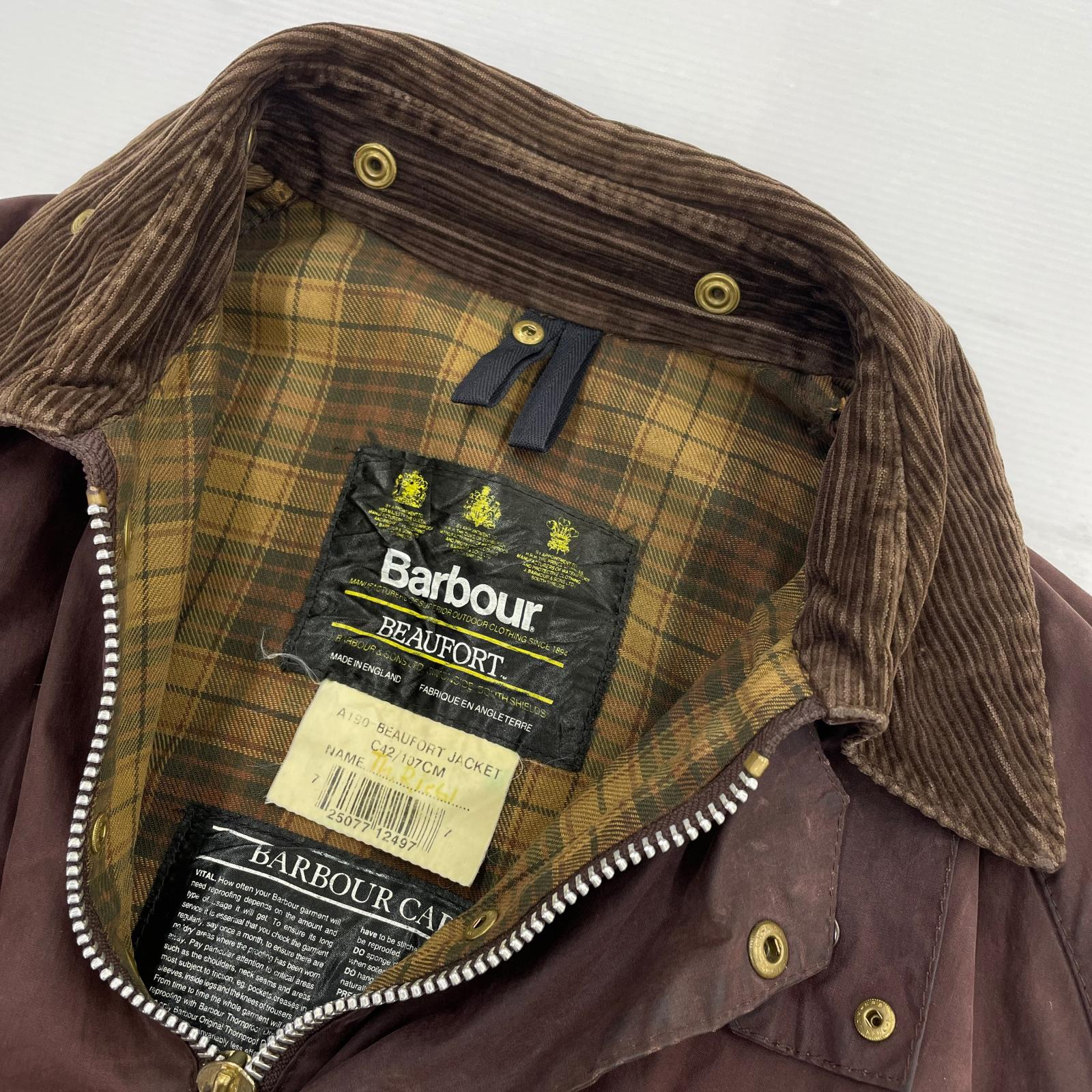 ジャケット Barbour ビューフォートジャケット ３ワラント 赤茶