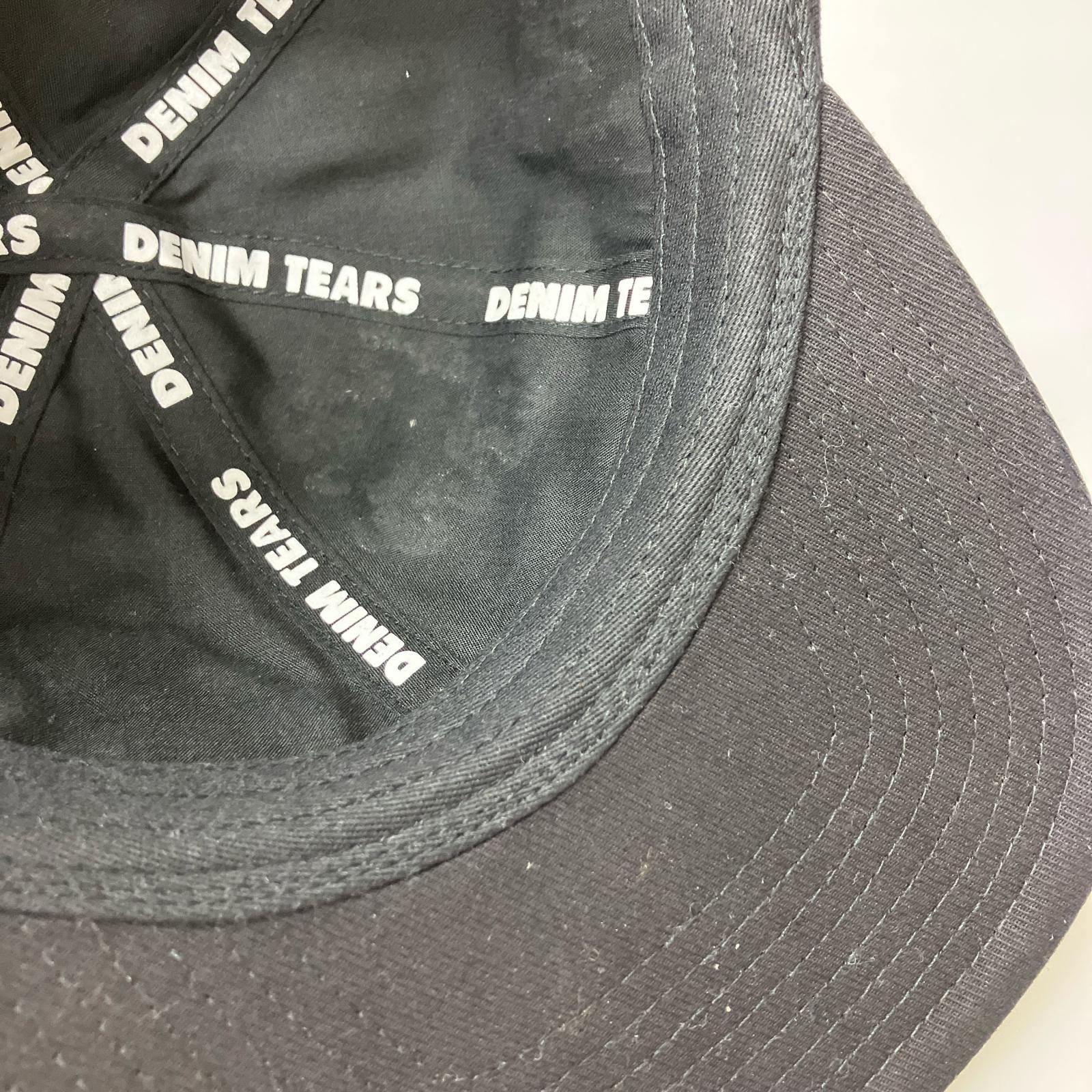 キャップ DENIM TEARS The Cotton Wreath Fitted Cap ブラック