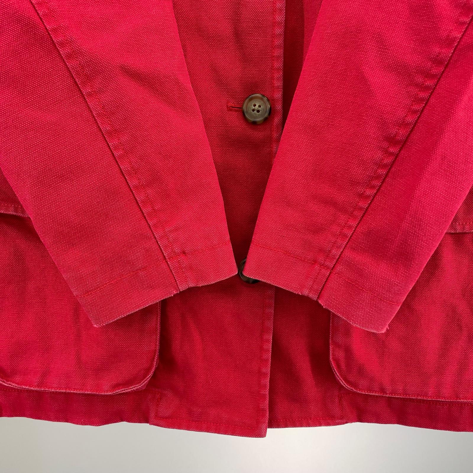 ジャケット LANDS' END 90s ハンティングジャケット/RED L レッド
