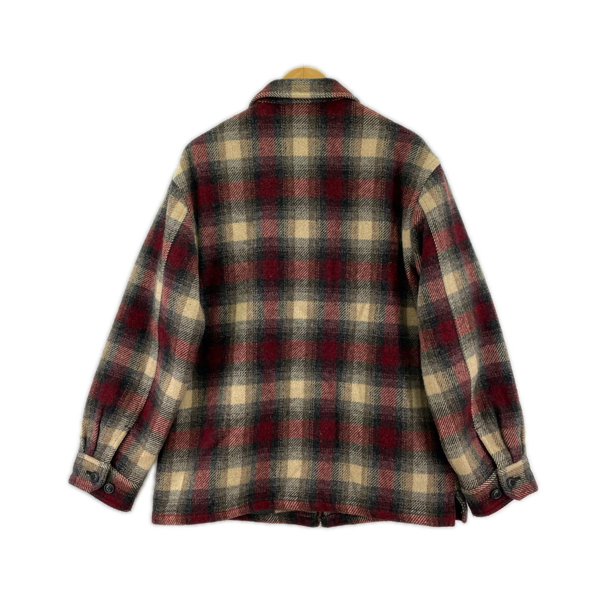 ジャケット 90s ｼﾞｯﾌﾟｱｯﾌﾟｳｰﾙｼﾞｬｹｯﾄ L マルチカラー