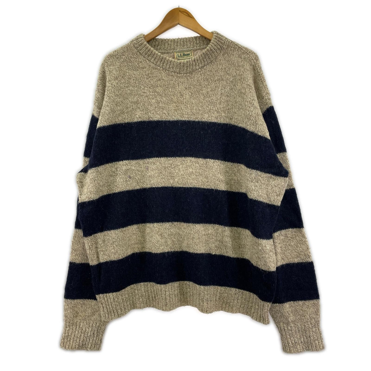ニット 80s USA製 ﾎﾞｰﾀﾞｰﾆｯﾄ(XL)