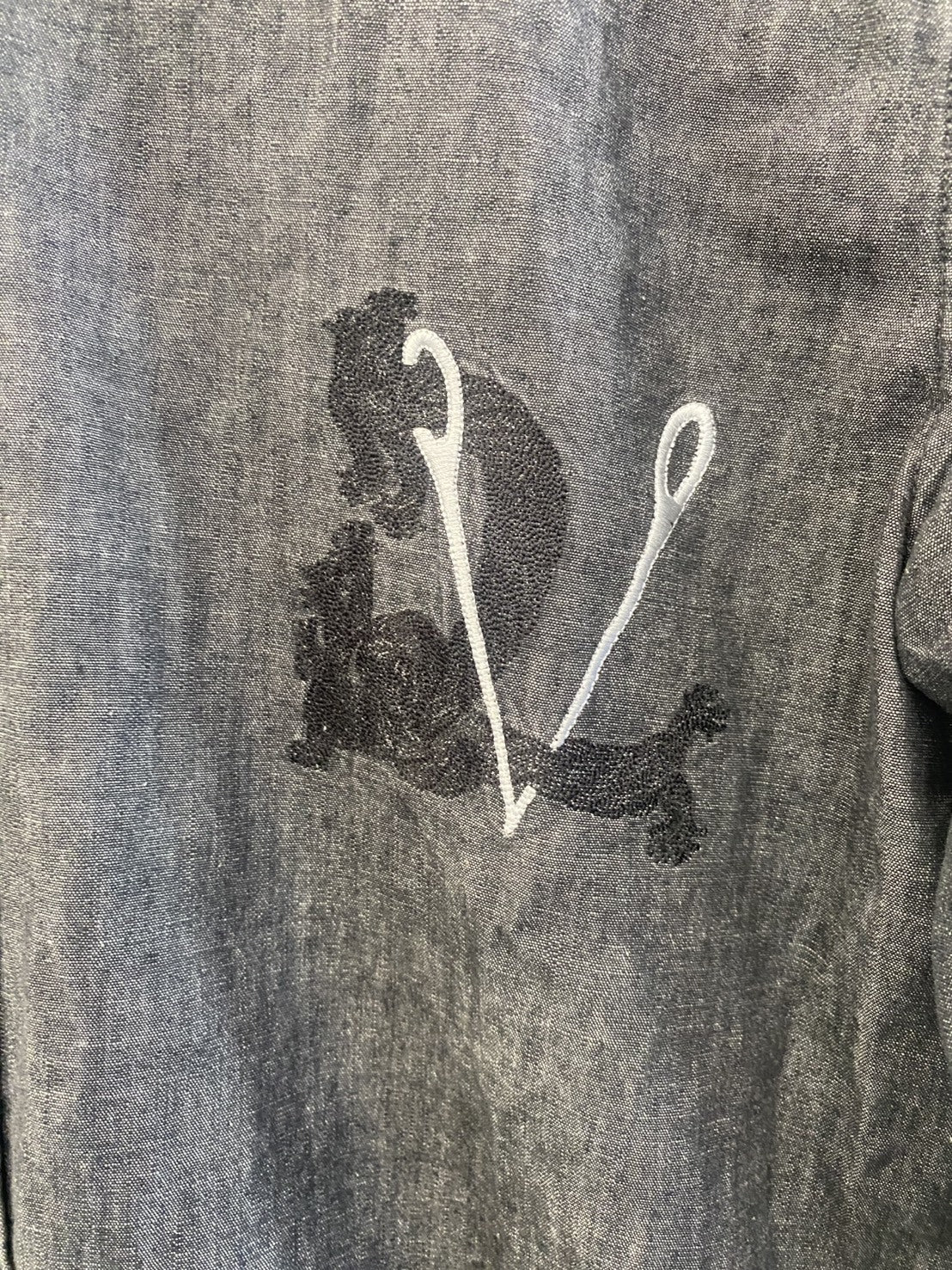 15AW × Christopher Nemeth LVロゴ刺繍 長袖シャツ