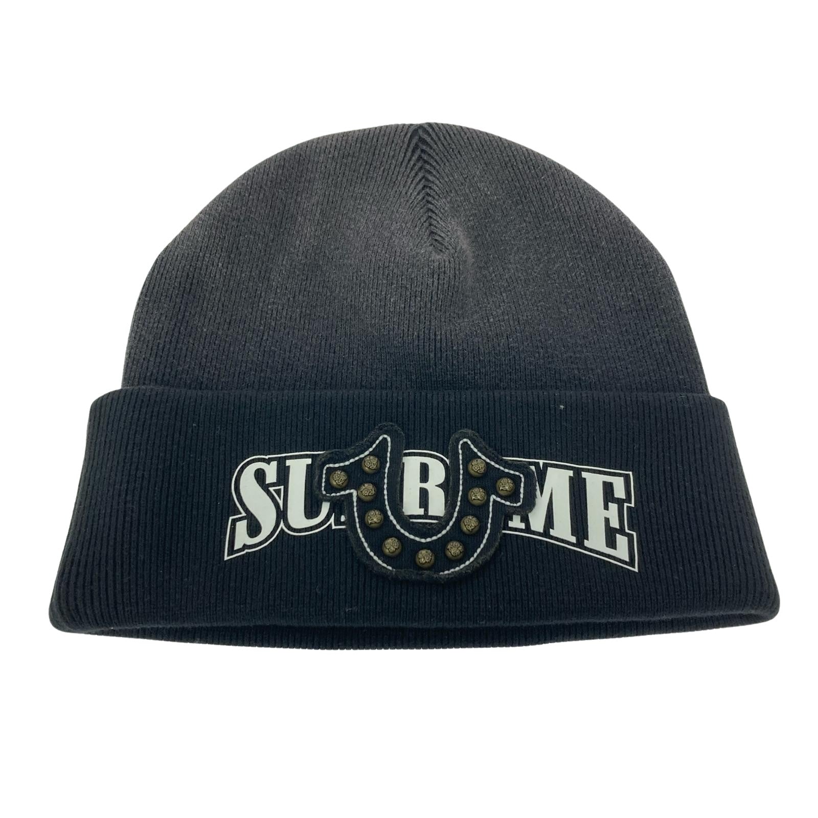 ニットキャップ True Religion Beanie 黒 ブラック