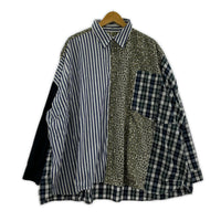 長袖シャツ Jieda 長袖シャツ クレイジーパターンシャツ 1 マルチカラー