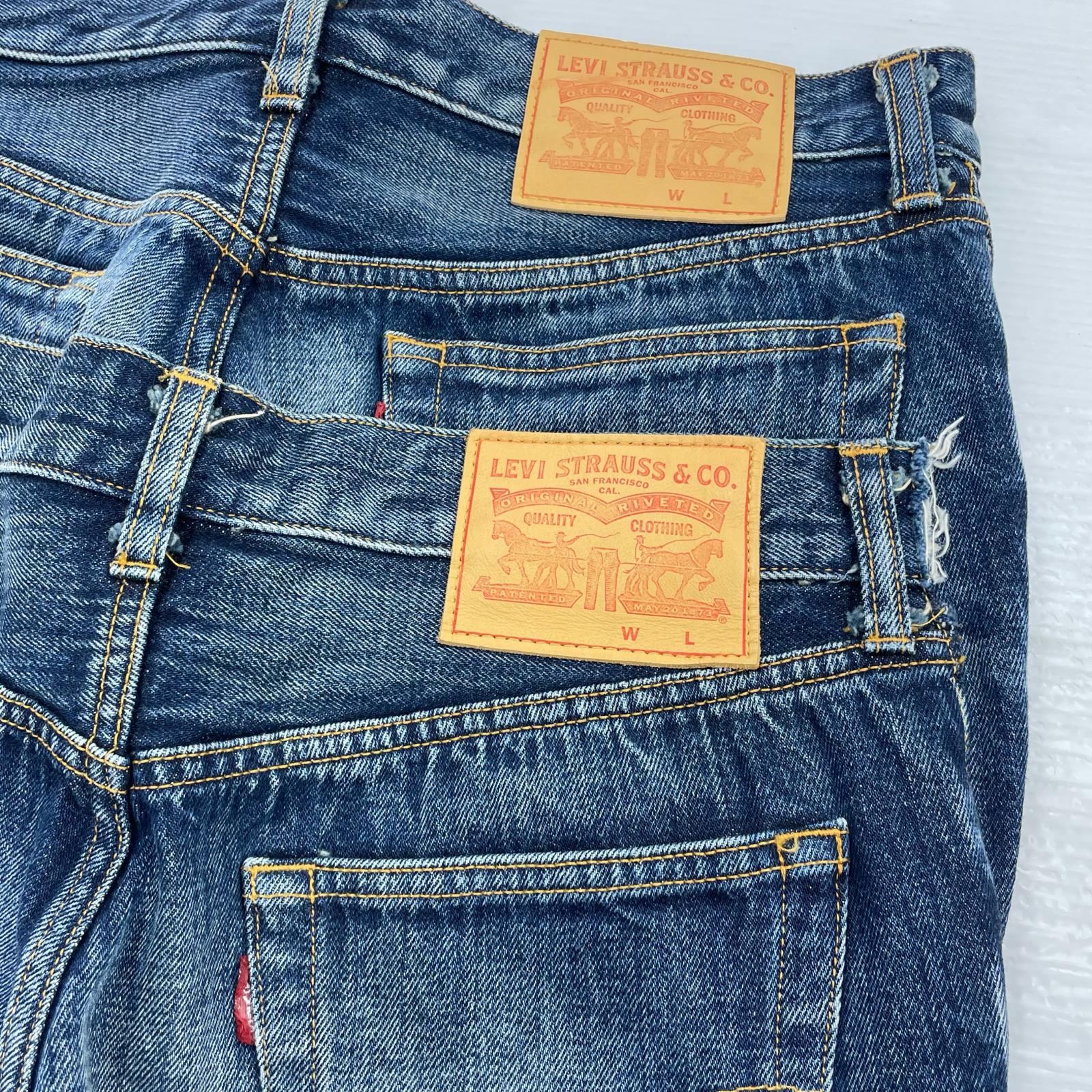 パンツ × LEVI'S 25SS ドッキングデニムパンツ S S ブルー