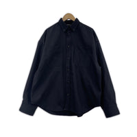 長袖シャツ TP BUTTON DOWN オーバーサイズ 黒 (M) M ブラック