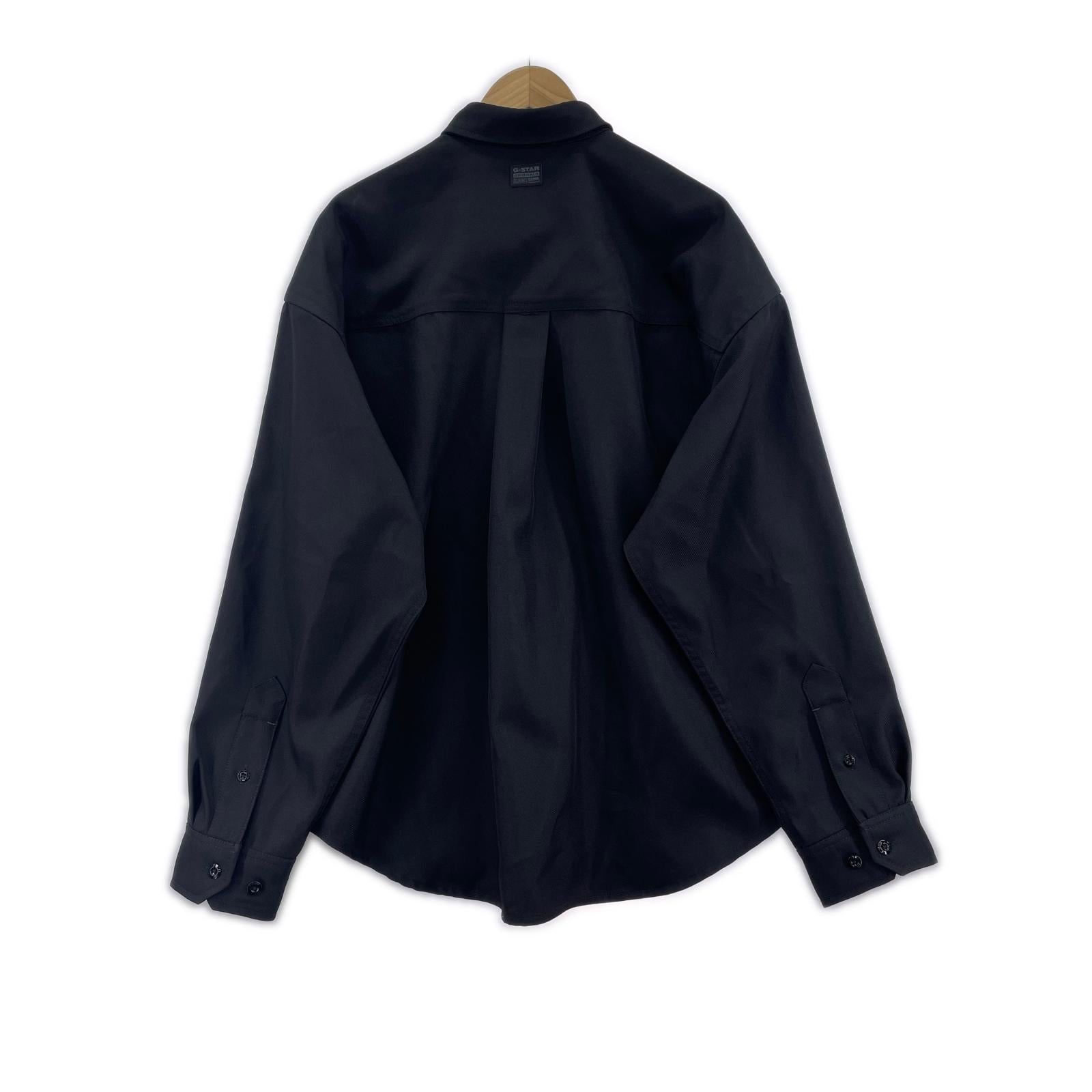長袖シャツ TP BUTTON DOWN オーバーサイズ 黒 (M) M ブラック
