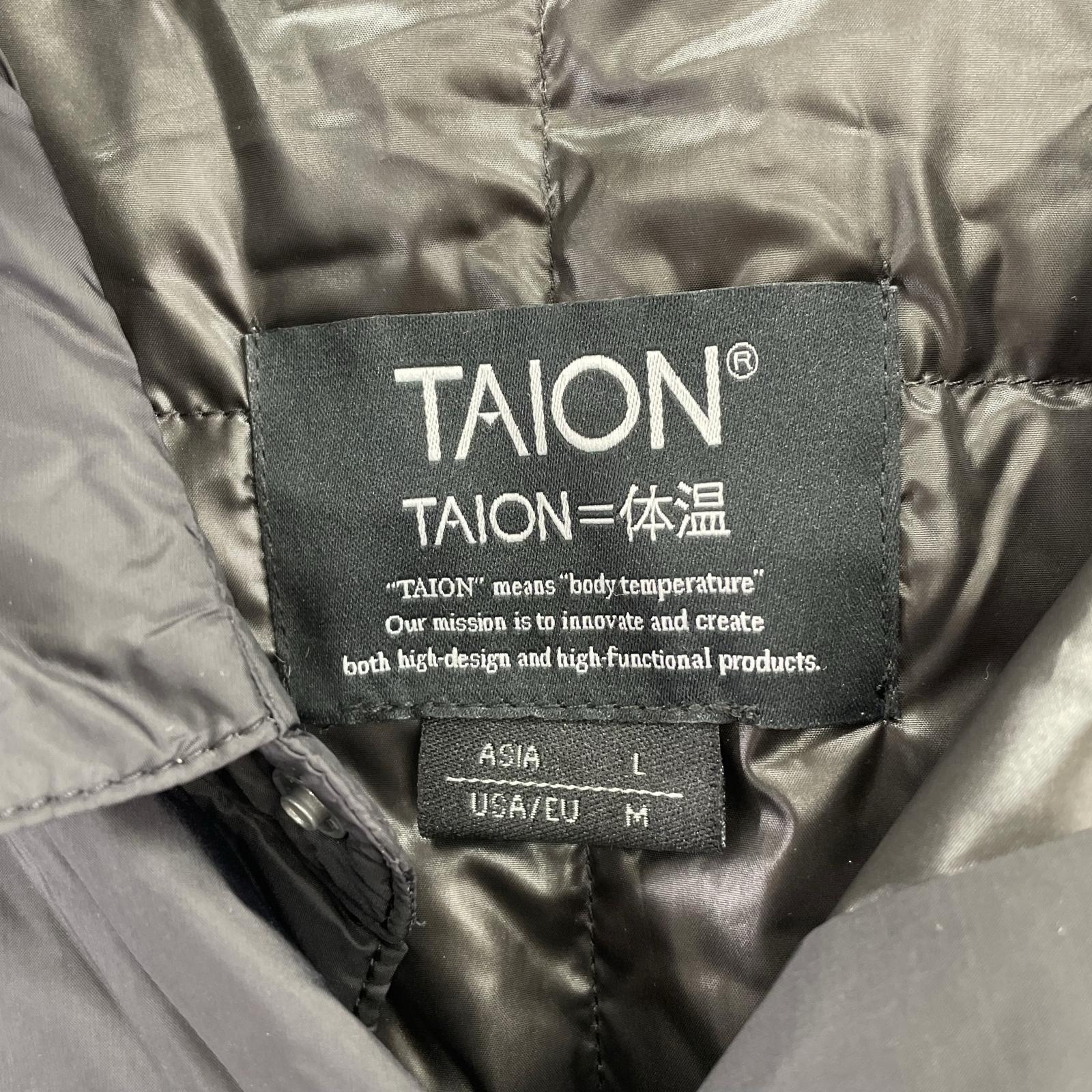 ダウンジャケット TAION 109BWPSH (L) L ブラック
