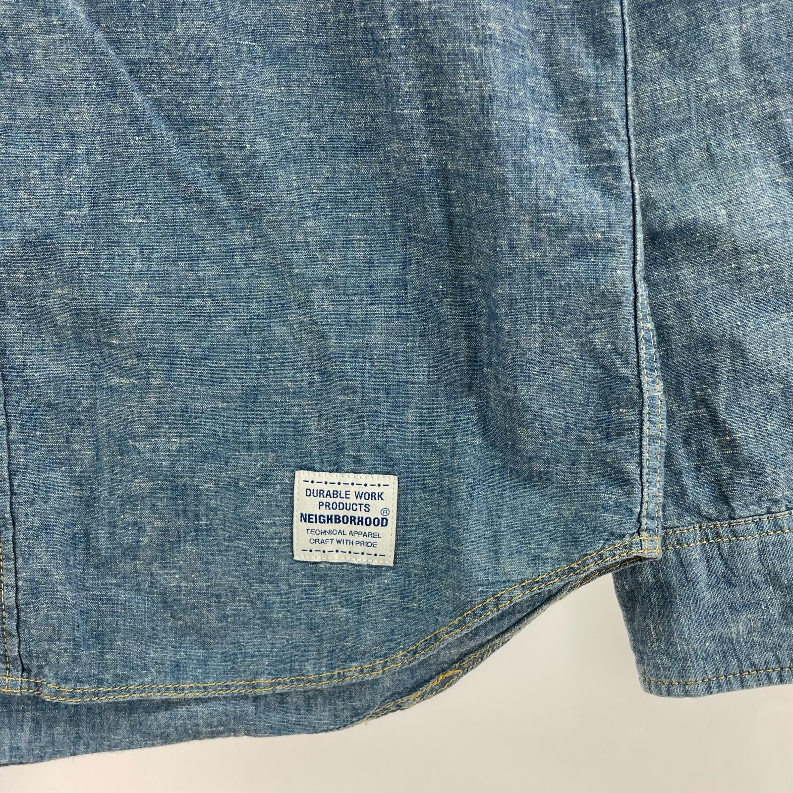 長袖シャツ NEIGHBORHOOD L/Sシャンブレーシャツ S ブルー