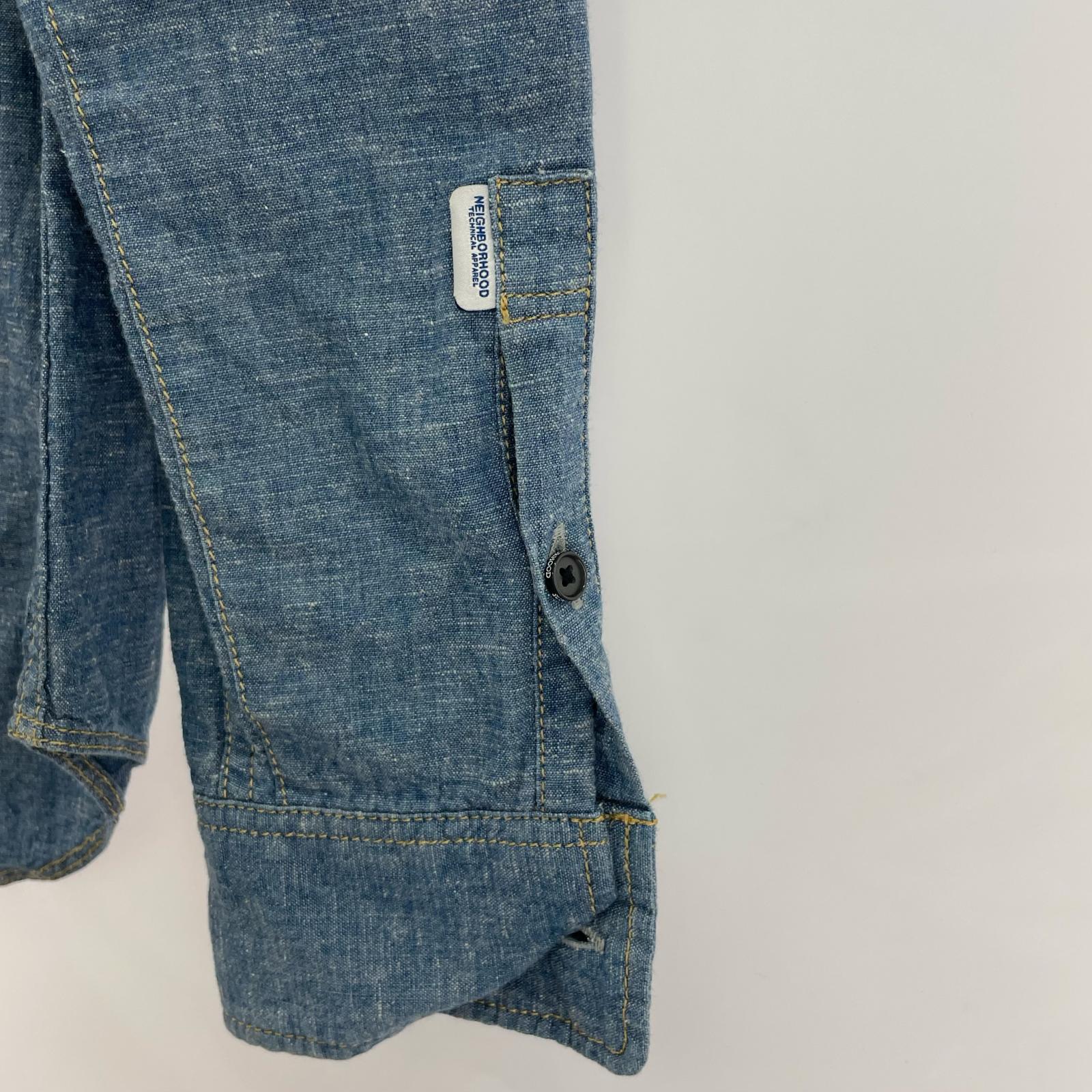 長袖シャツ NEIGHBORHOOD L/Sシャンブレーシャツ S ブルー
