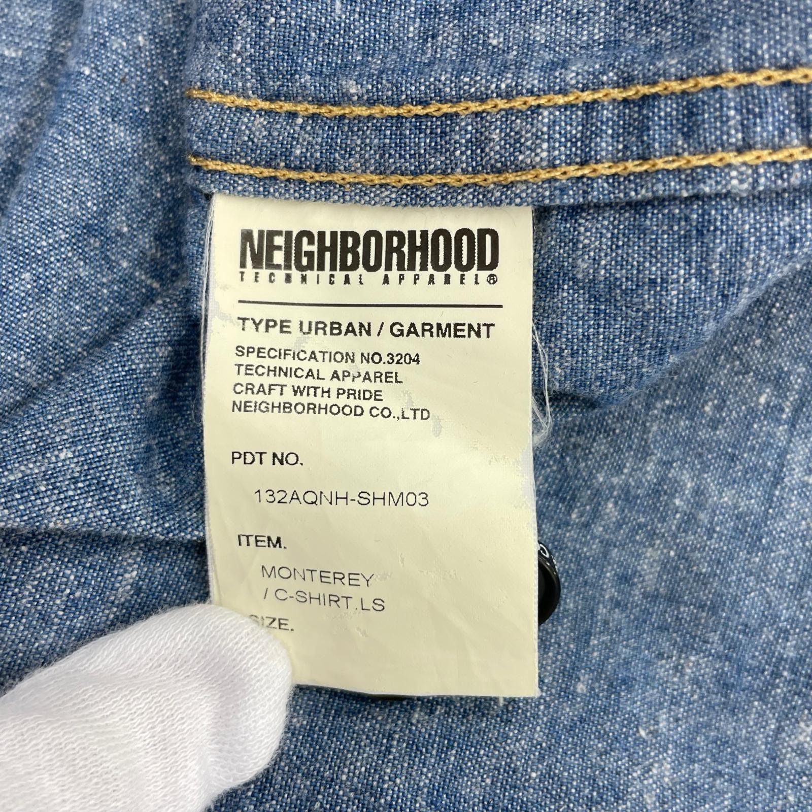 長袖シャツ NEIGHBORHOOD L/Sシャンブレーシャツ S ブルー