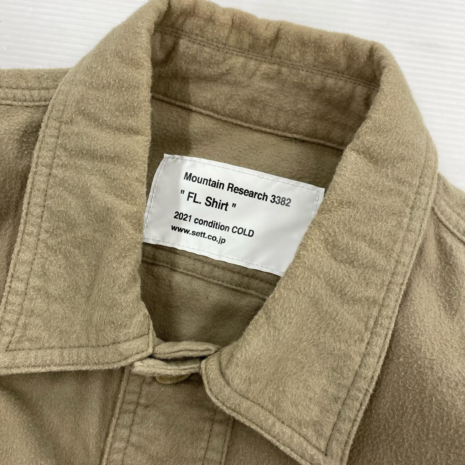 長袖シャツ MOUNTAIN RESEARCH マルチポケットワークシャツ M MTR-3382 M ブラウン