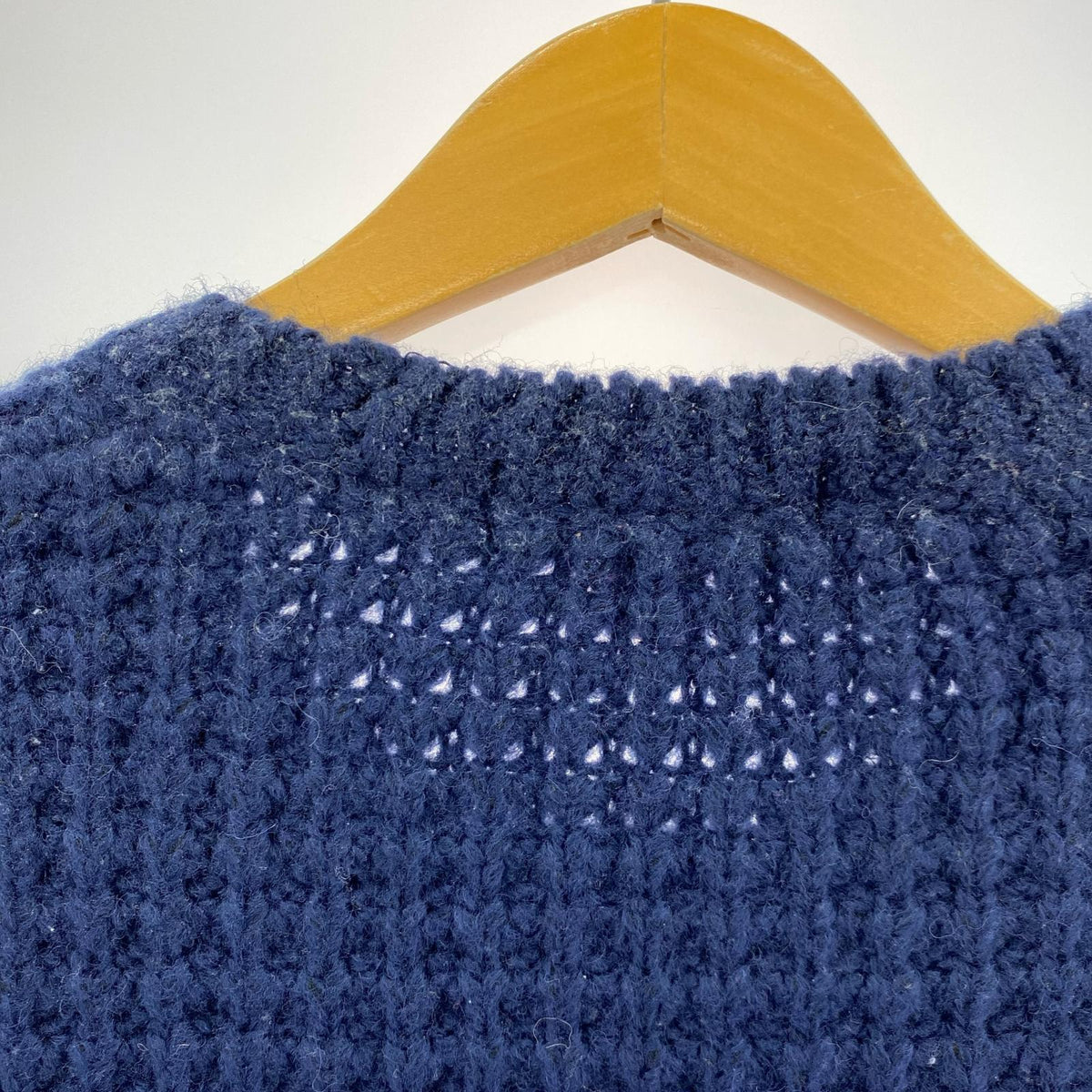 ニット SMALL BOX LOGO WAFFLE SWEATER NVY L L ネイビー
