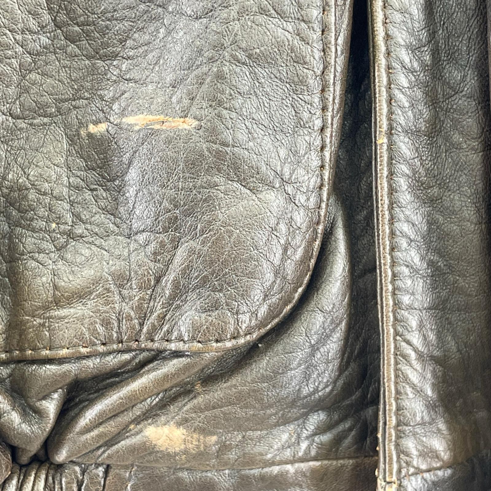 レザージャケット LUCKY STRIKE A-2ジャケット (L) 茶 L ブラウン