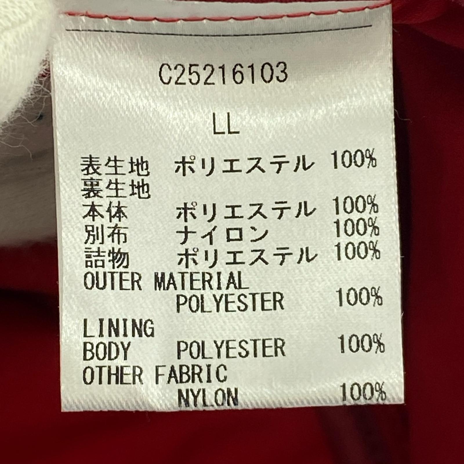 ジャケット 中綿ジップベスト レッド