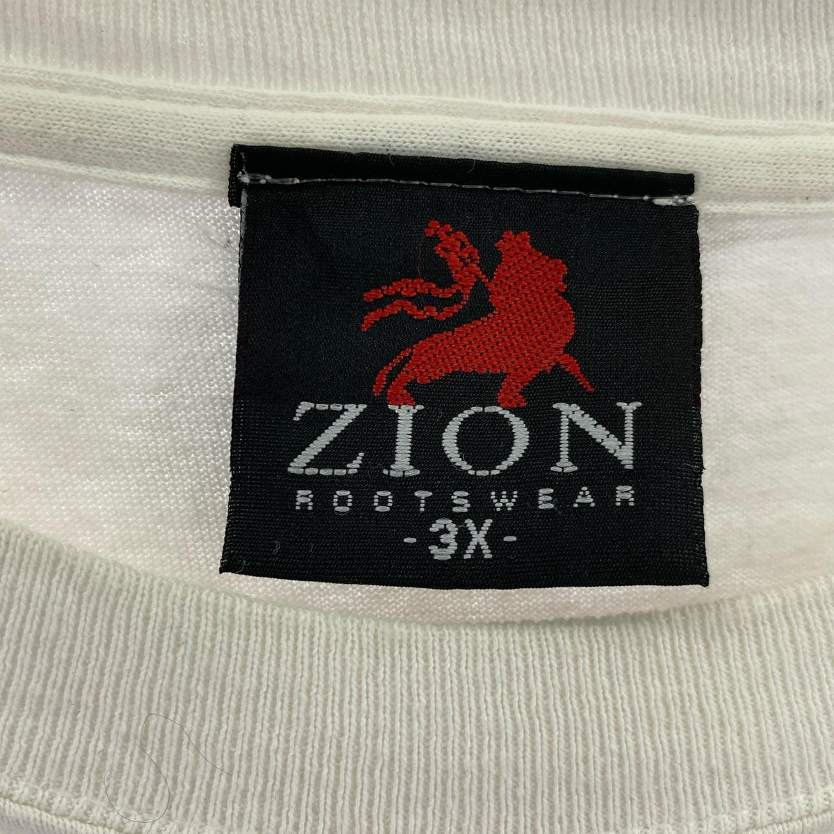 半袖Ｔシャツ 90s~00s ZION ﾎﾞﾌﾞ･ﾏｰﾘｰ ﾗｽﾀｶﾗｰ ホワイト