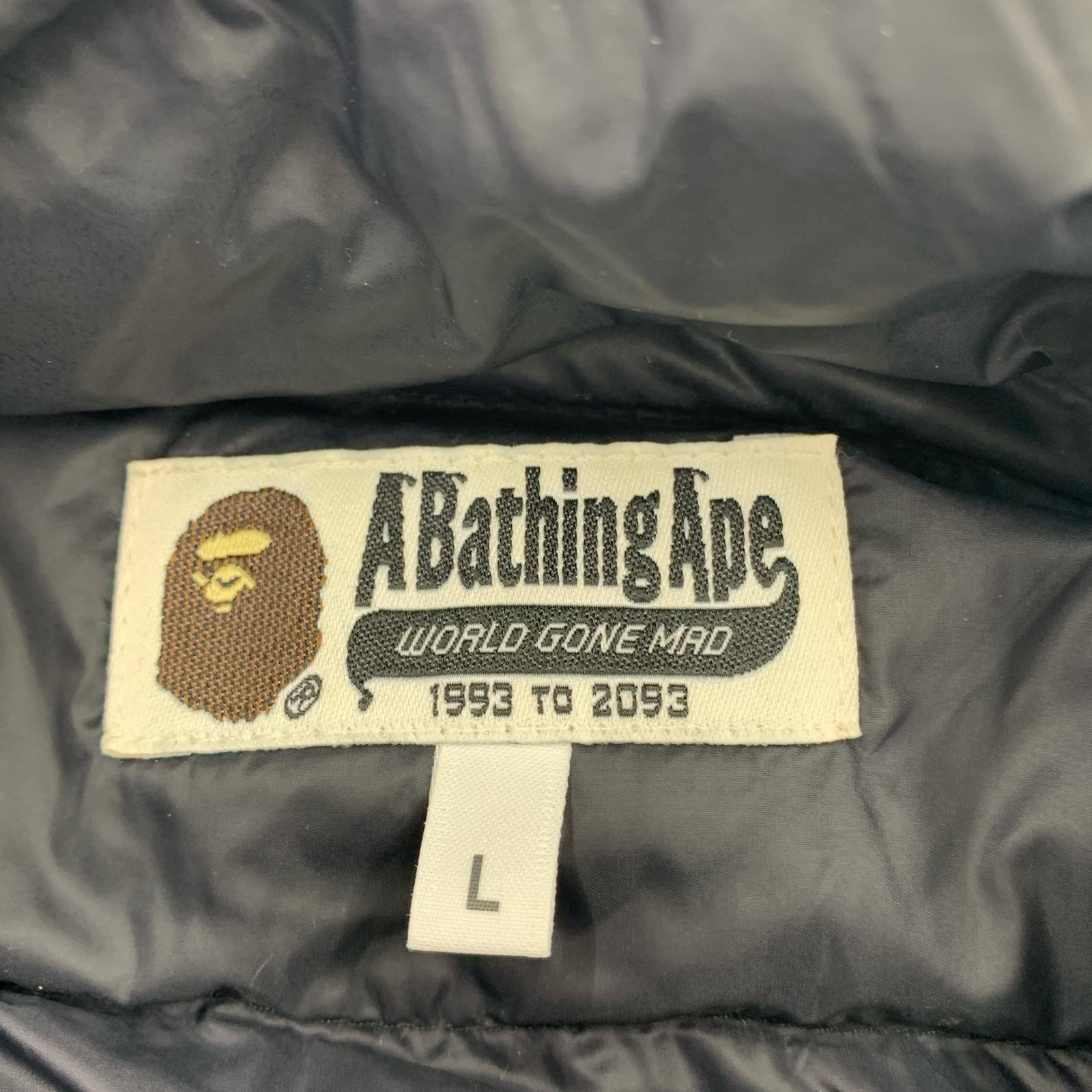 ダウンジャケット A BATHING APE ダウンジャケット L ブラック