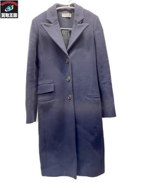 BALENCIAGA 16AW ウールロングチェスターコート 34 紺