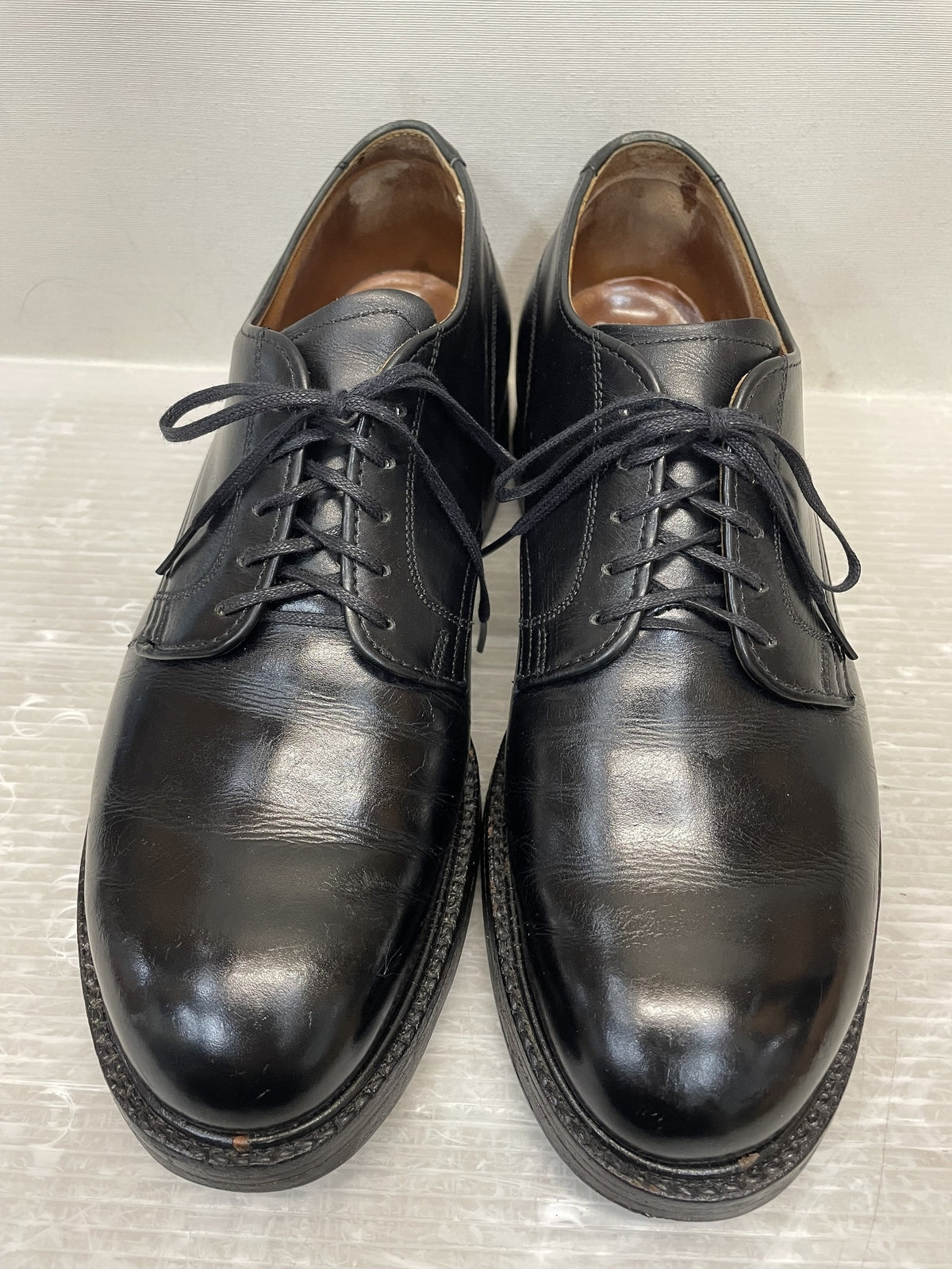 シューズ ALDEN×JOURNAL STANDARD別注 カーフレザー プレーントゥ レザーシューズ 7D 黒
