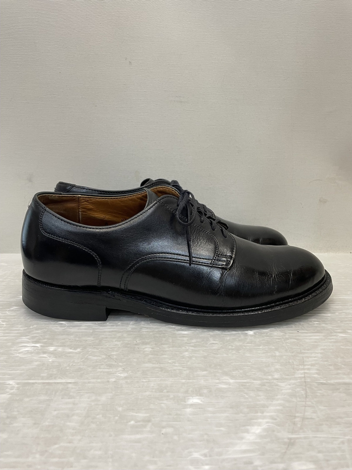 シューズ ALDEN×JOURNAL STANDARD別注 カーフレザー プレーントゥ レザーシューズ 7D 黒
