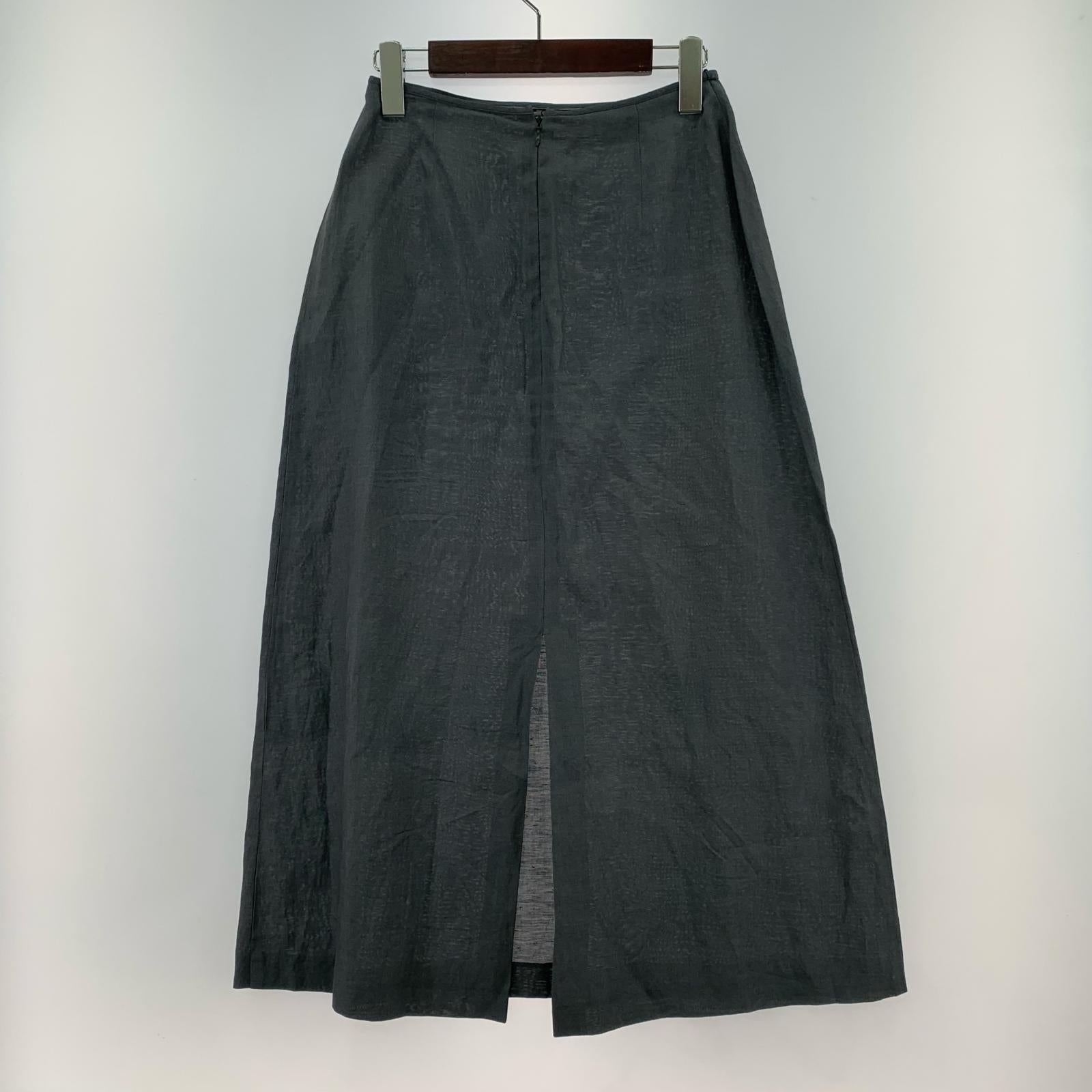 ロングスカート シルク100％　グレーMax Mara ロングスカート グレー