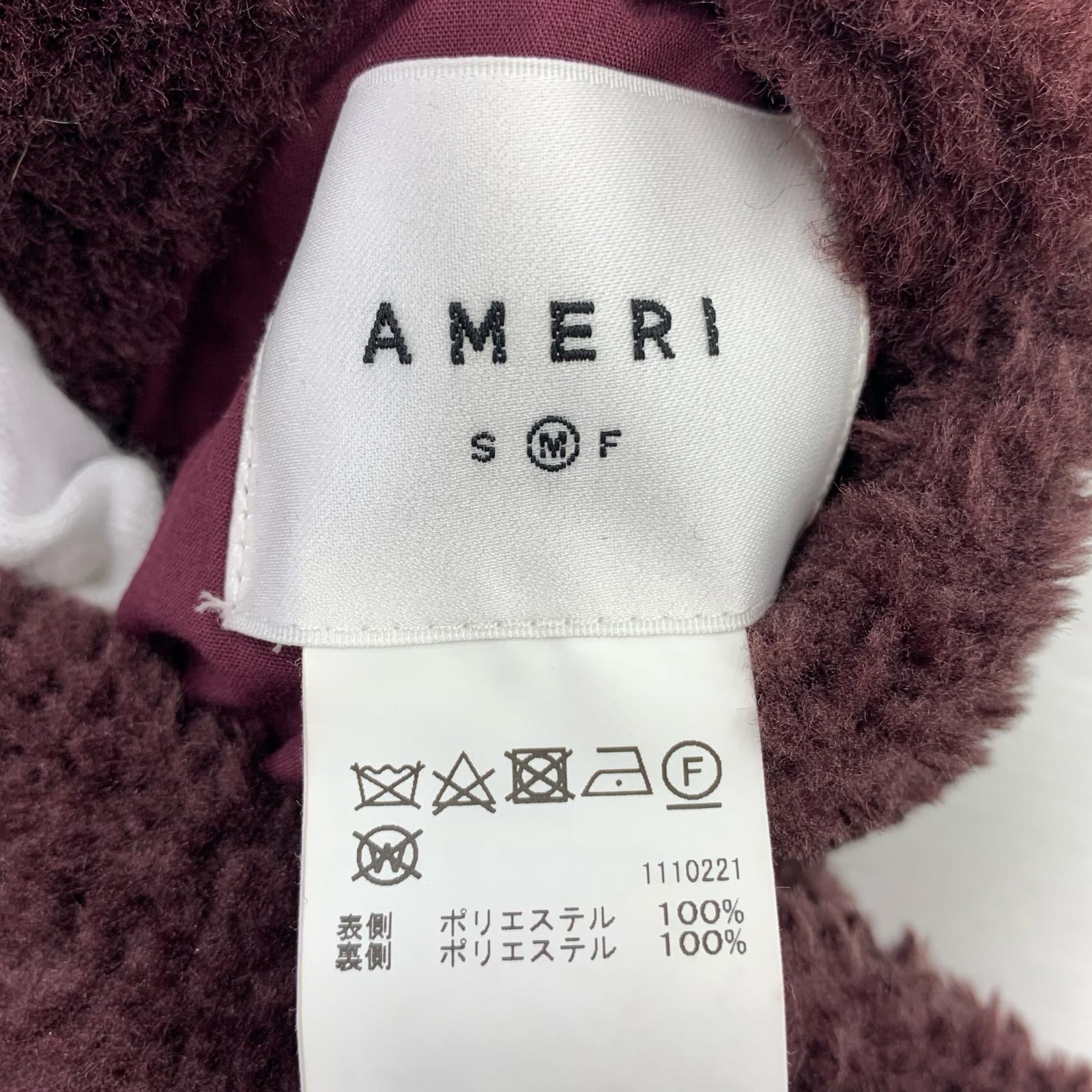 その他アウター AMERI FABRIC BLOCKING LONG BOA VEST M