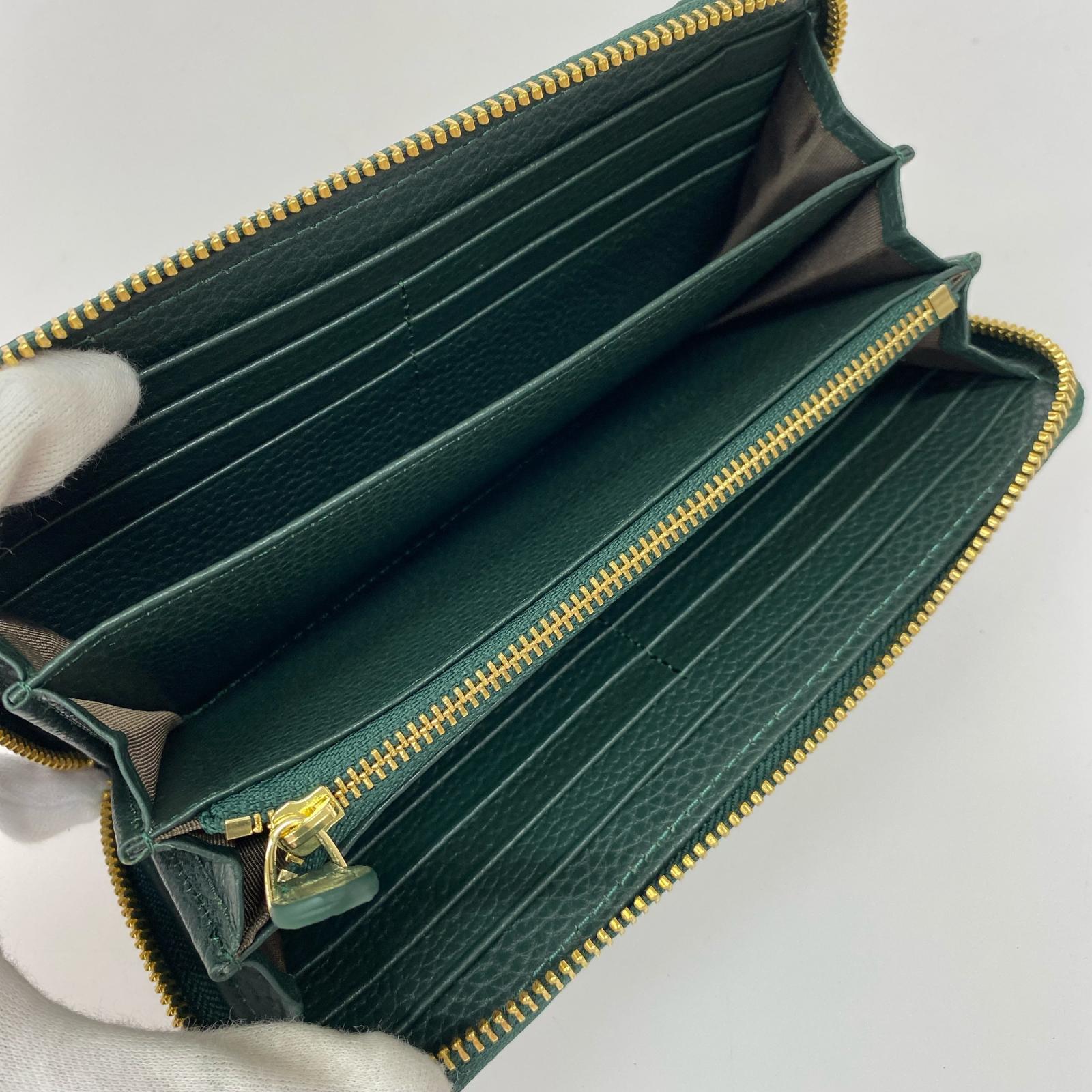 長財布 RODANIA クロコ レザーロングウォレット グリーン グリーン