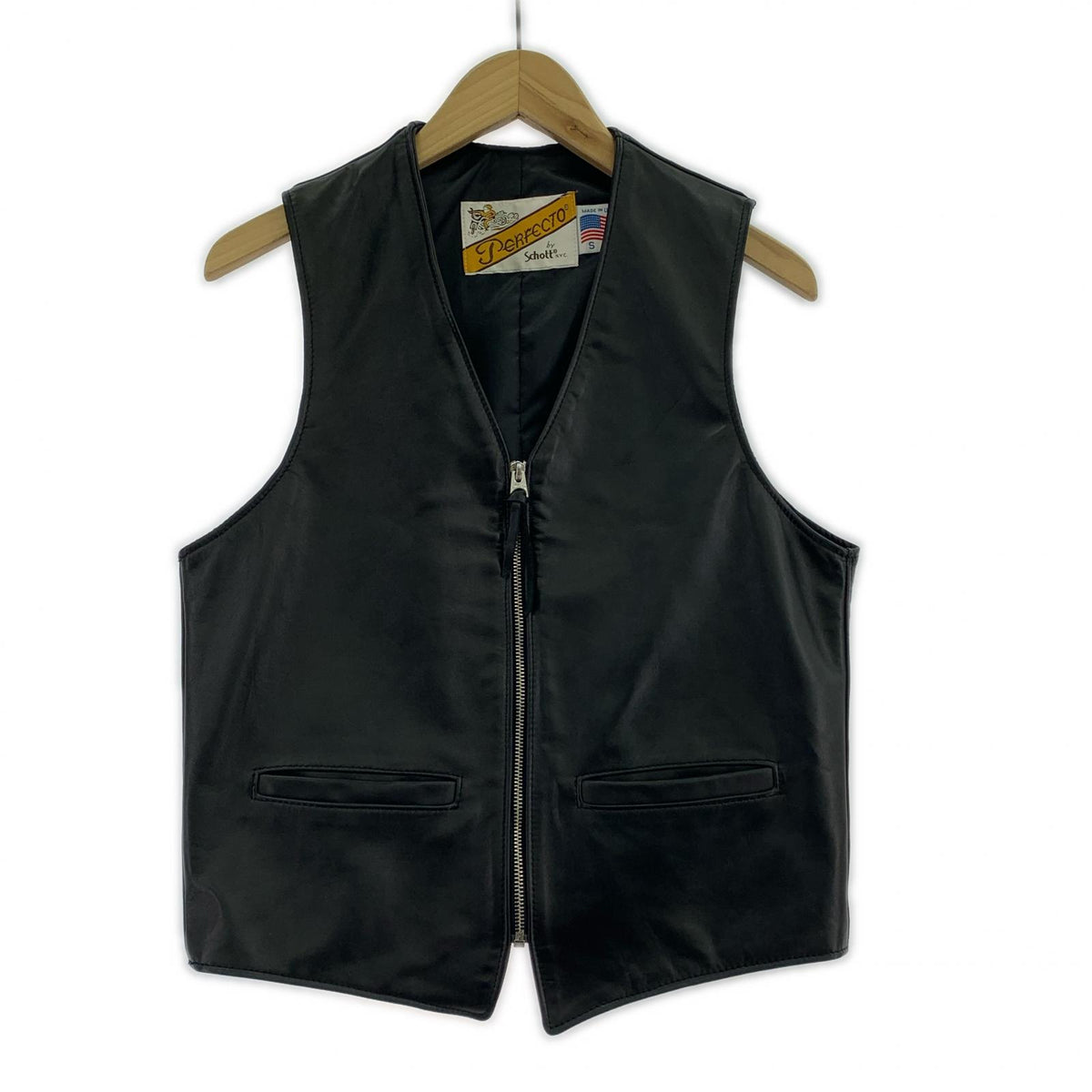 長袖シャツ 193V LEATHER VEST (S) 7823951001 S ブラック