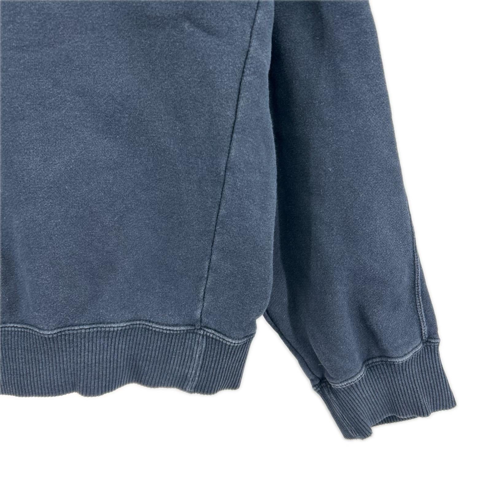 スウェット ISSEY MIYAKE 80s 筆ﾀｸﾞ ﾗｸﾞﾗﾝｽﾘｰﾌﾞｽｳｪｯﾄｼｬﾂ 紺 (M) M ネイビー