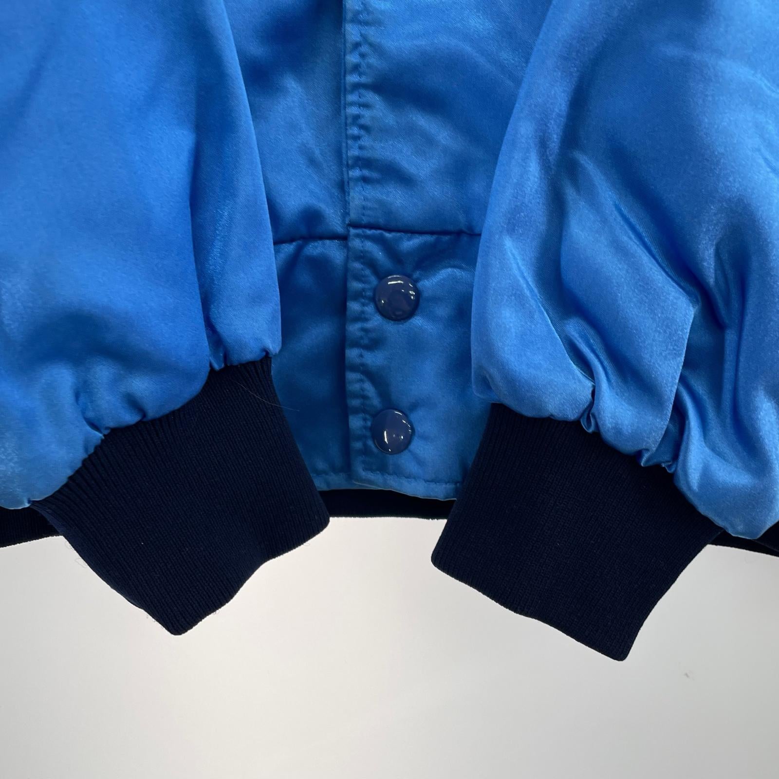 ジャケット BEATLES スタジャン 青 (L) L ブルー