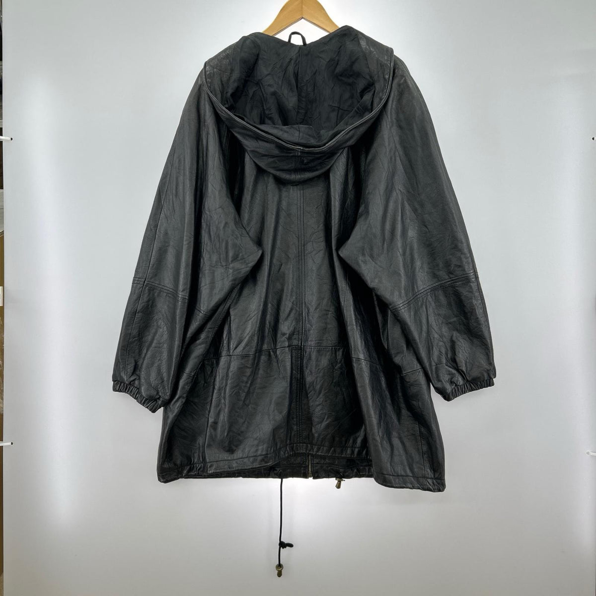 レザージャケット 90s MAGGIE LAWRENCE ﾚｻﾞｰﾛﾝｸﾞｼﾞｬｹｯﾄ ブラック