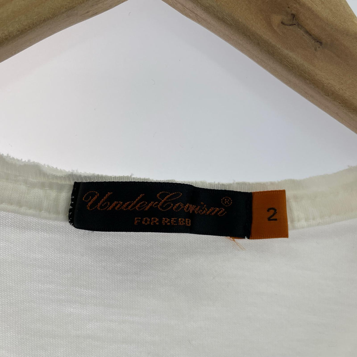 長袖Ｔシャツ UNDERCOVERISM 05AW arts&crafts期 ﾒｯｾｰｼﾞｶｯﾄｿｰ 2 白 2 ホワイト