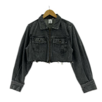 デニムジャケット OVERDYED ZIP UP DENIM JACKET BLK M M ブラック