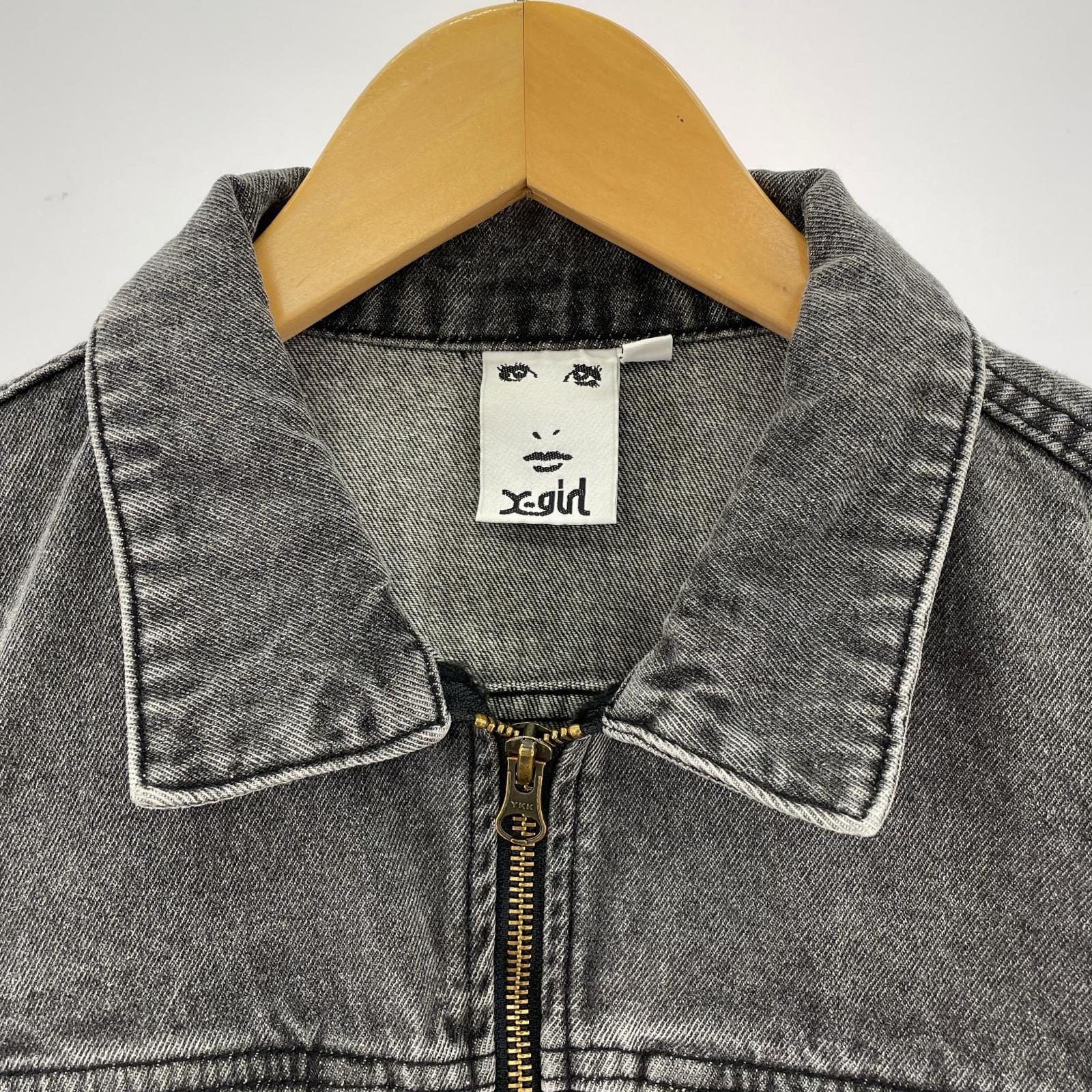 デニムジャケット OVERDYED ZIP UP DENIM JACKET BLK M M ブラック