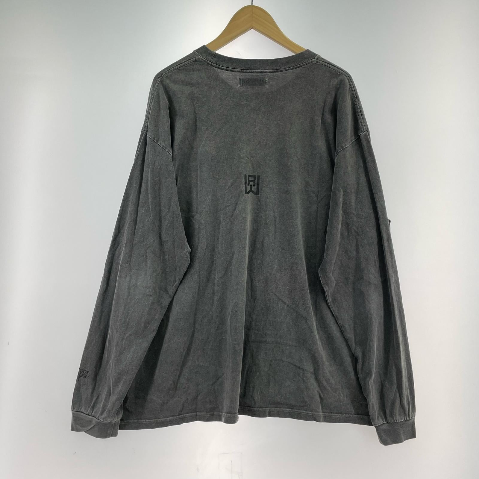 長袖Ｔシャツ Rottweiler アーチロゴ グレー