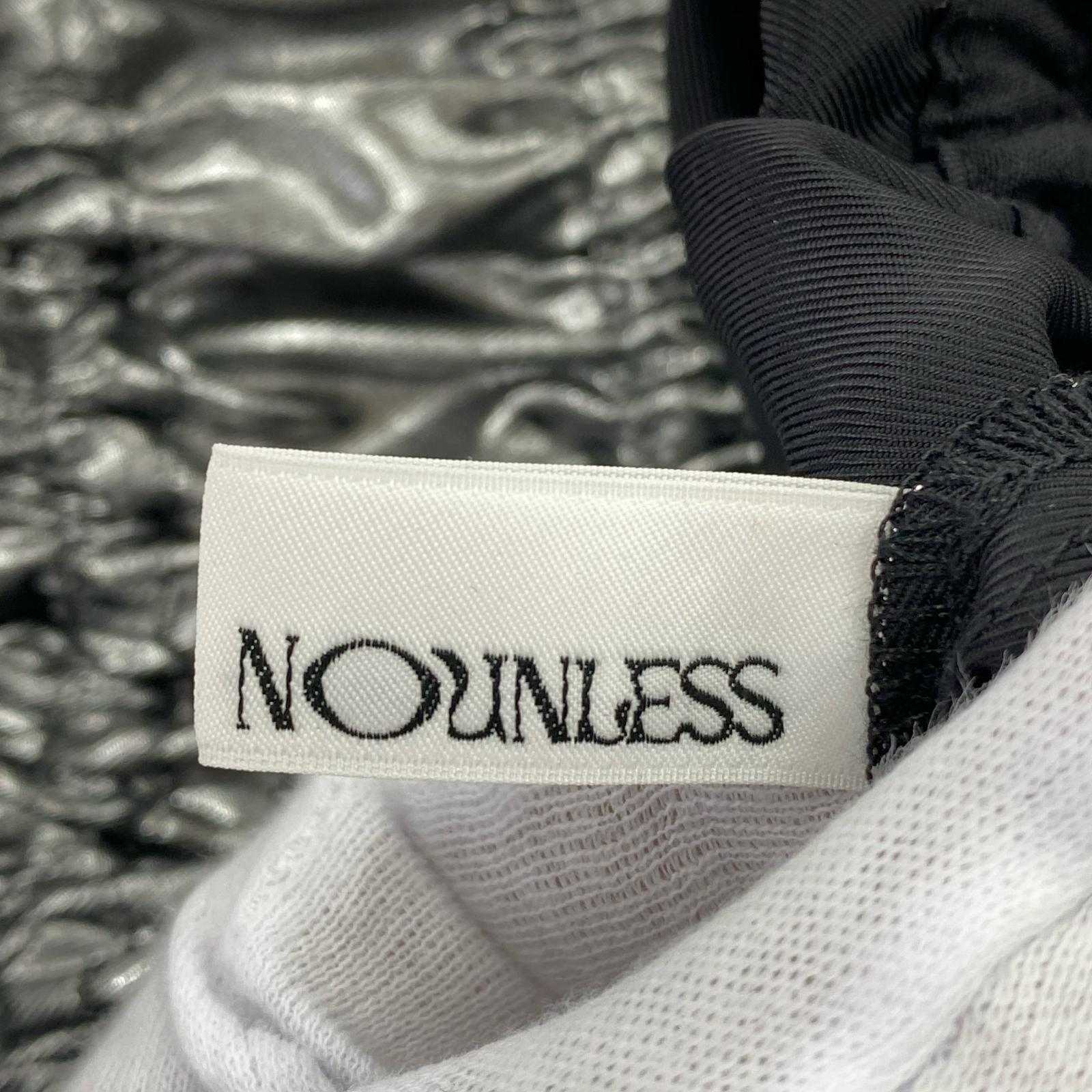 ワンピース NOUNLESS グリッターワンピース 1 シルバー