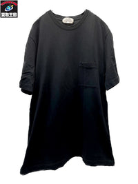 HERMES 鹿の子編みポケットTee L 黒