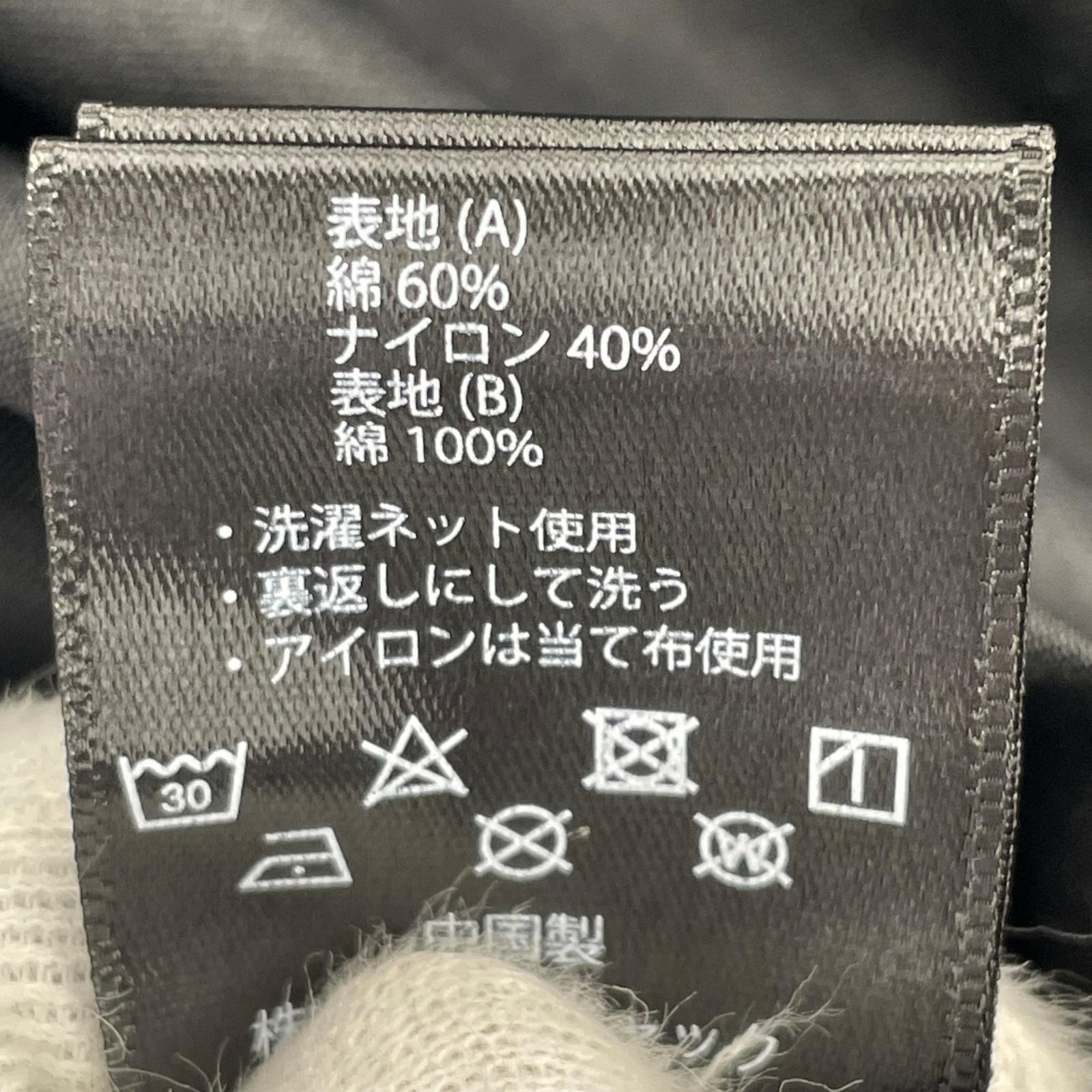 ミリタリージャケット 刺繍モッズコート L BLK L ブラック