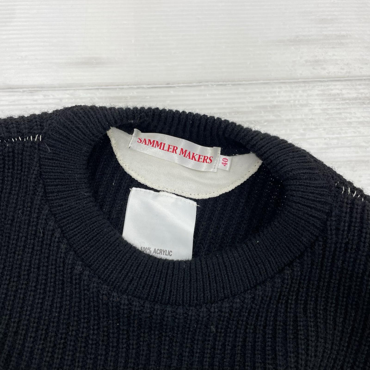 ニット SAMMLER MAKERS 40 ブラック