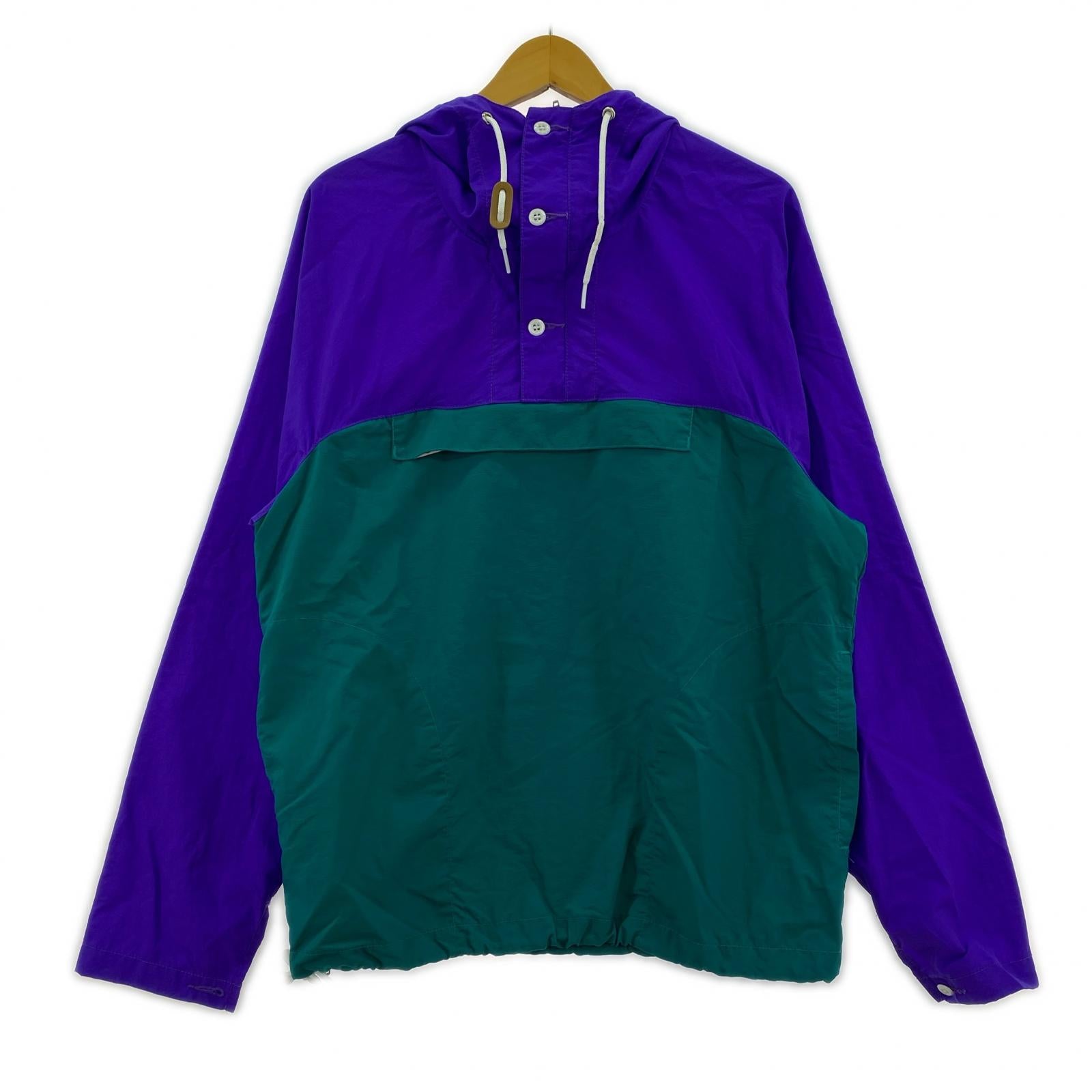 ジャケット Battenwear アノラックパーカー M パープル×グリーン M