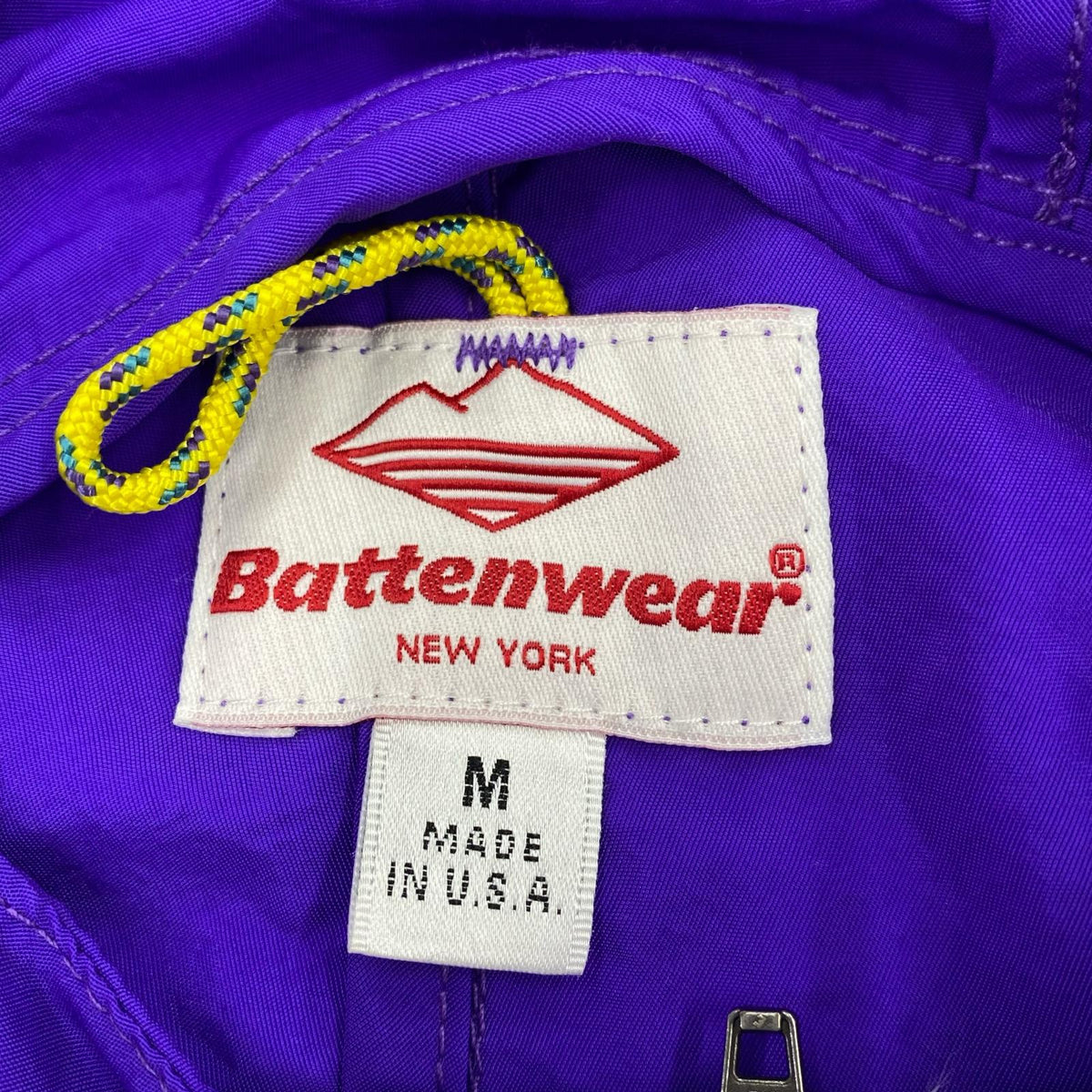 ジャケット Battenwear アノラックパーカー M パープル×グリーン M