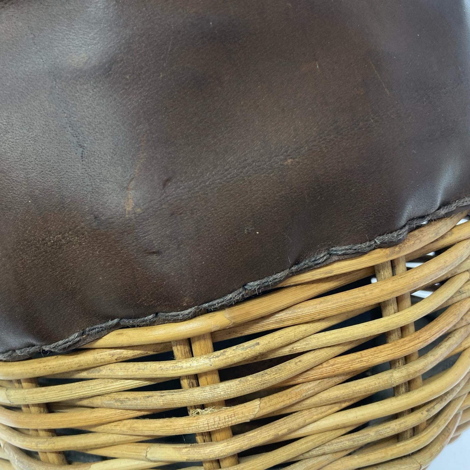 ハンドバッグ EBAGOS どんぐりカゴバッグ ブラウン