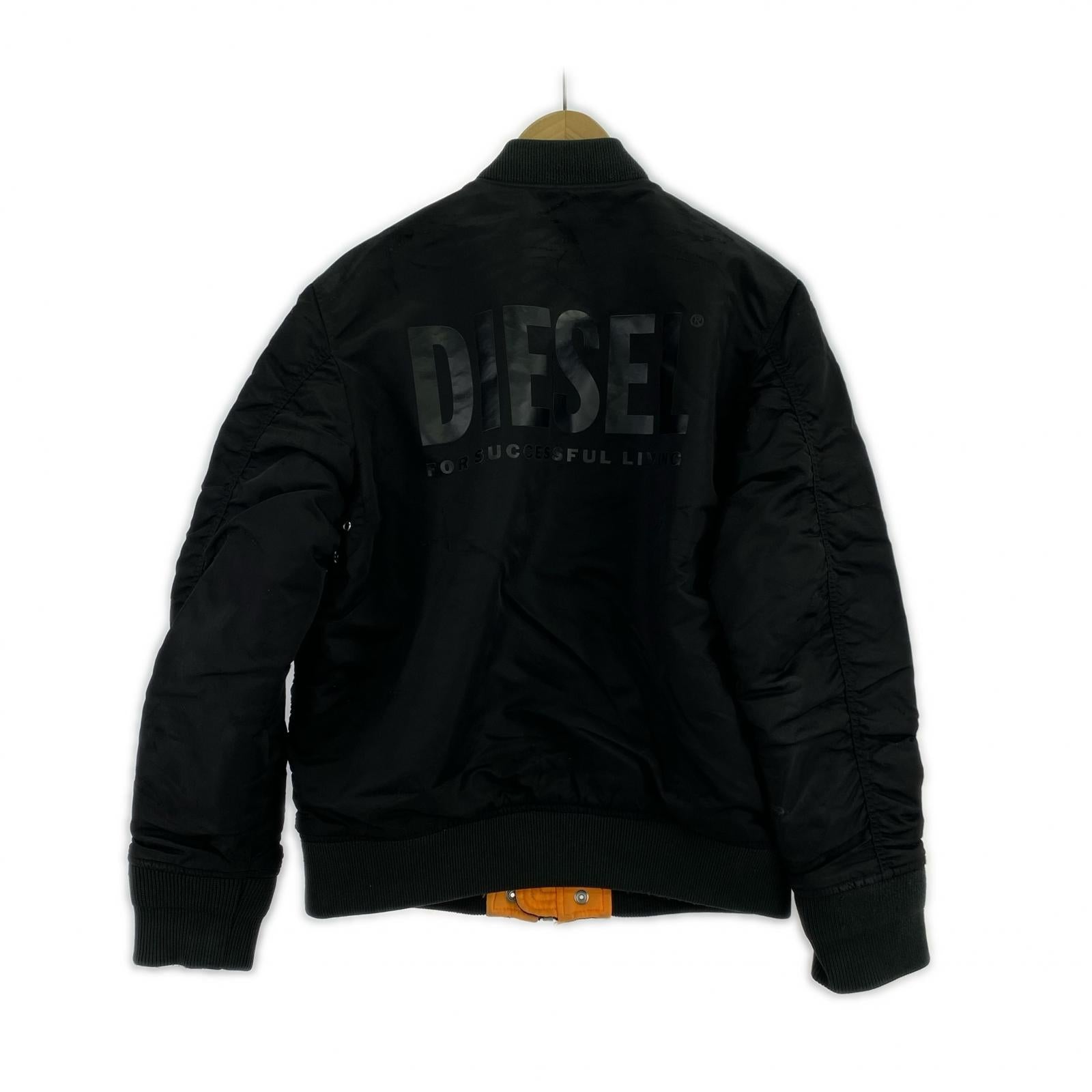 ジャケット ダメージ加工 MA-1 BLK XS ブラック