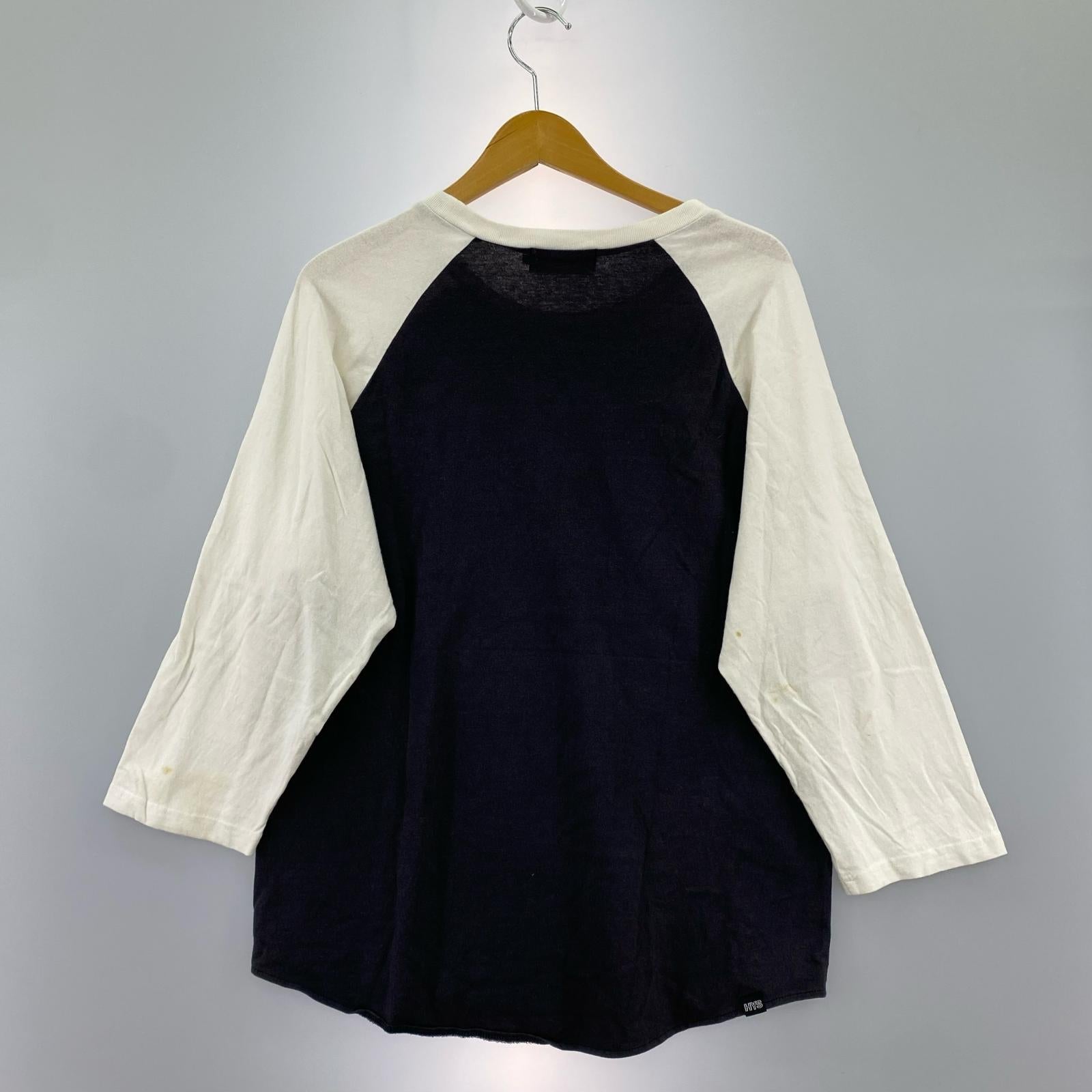 長袖Ｔシャツ HYSTERIC GLAMOUR HG MEDICINE ラグランプリントカットソー L グレー×ホワイト L