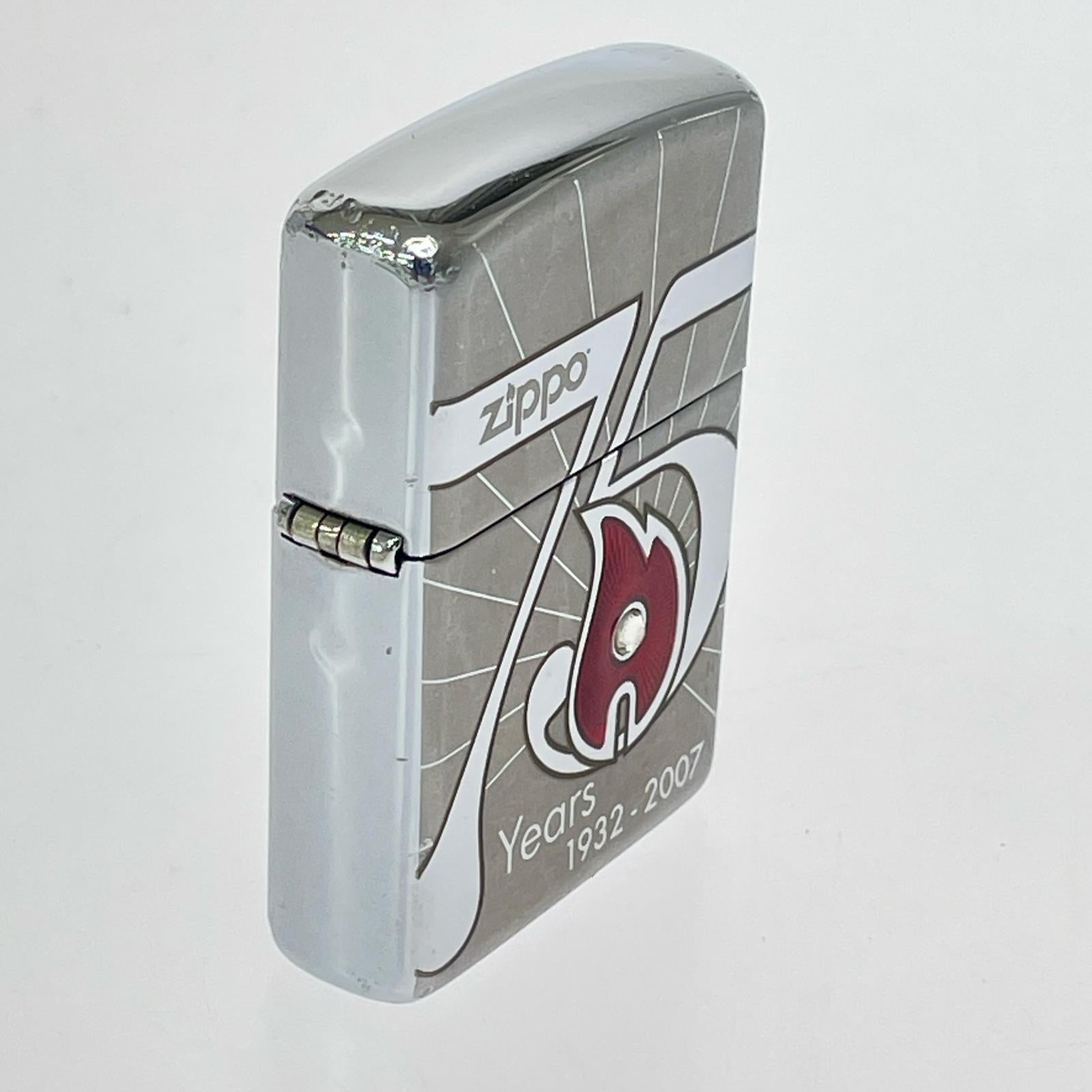 ライター ZIPPO 創立75周年記念モデル アメリカ発売バージョン シルバー
